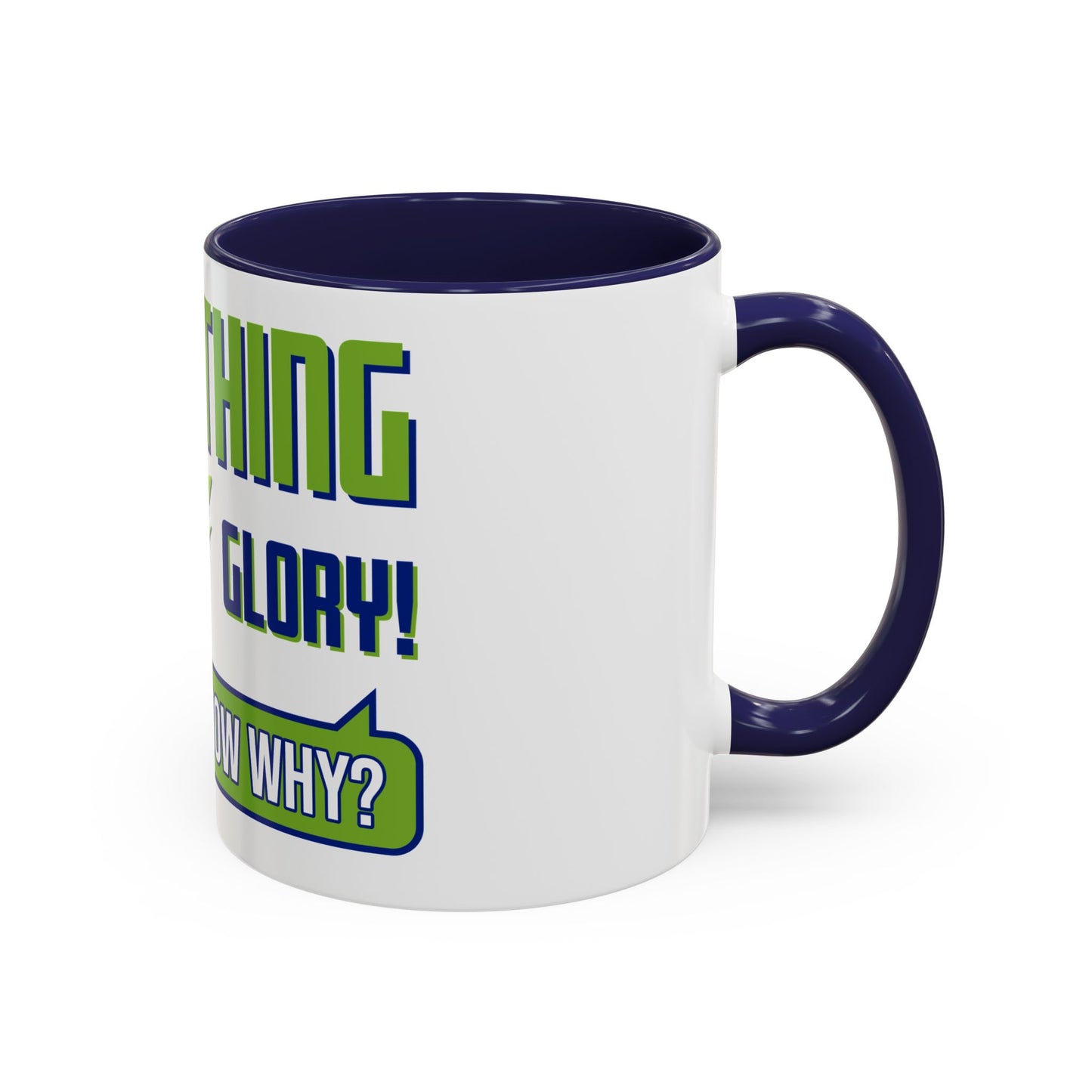 "Everything Points" Accent Coffee Mug, 11oz