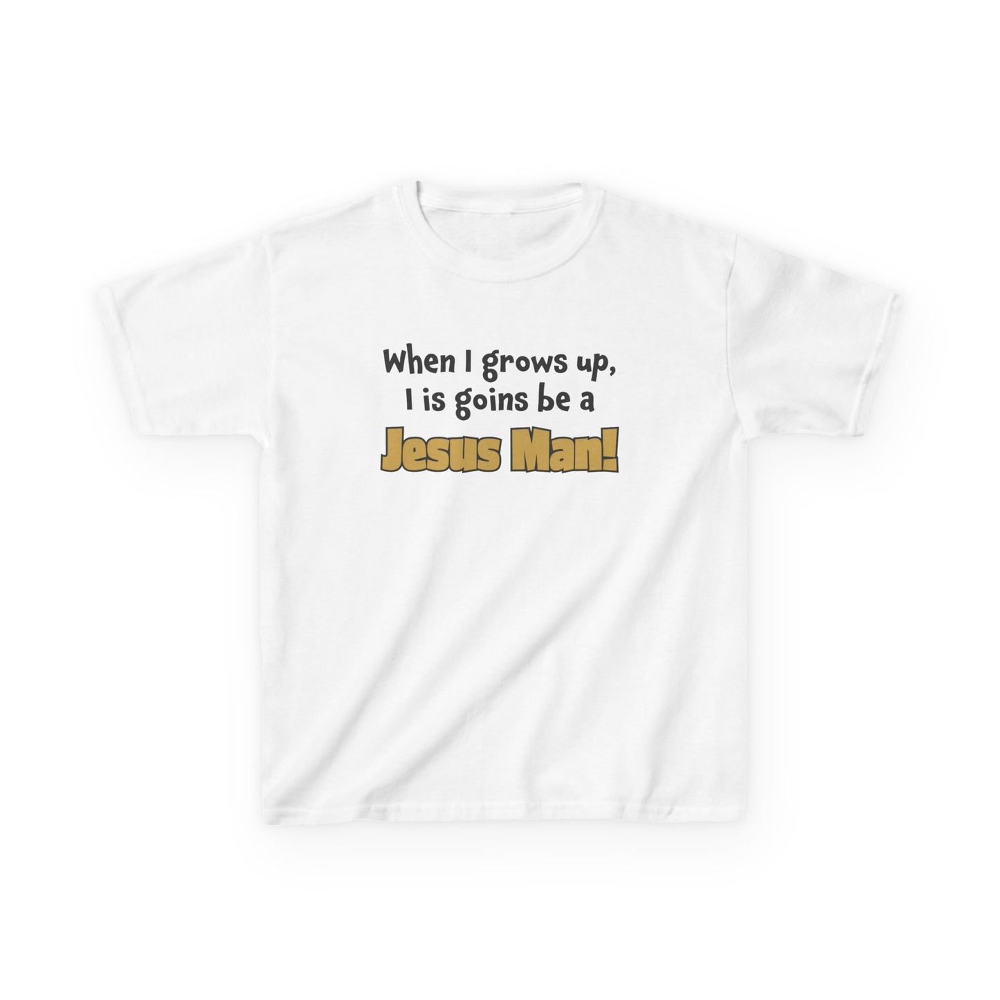 Jesus Man Kids Tee - Inspirational Youth T-Shirt, Christian Apparel, Faith-Based Gift for Boys, Cute Bible Quote Top