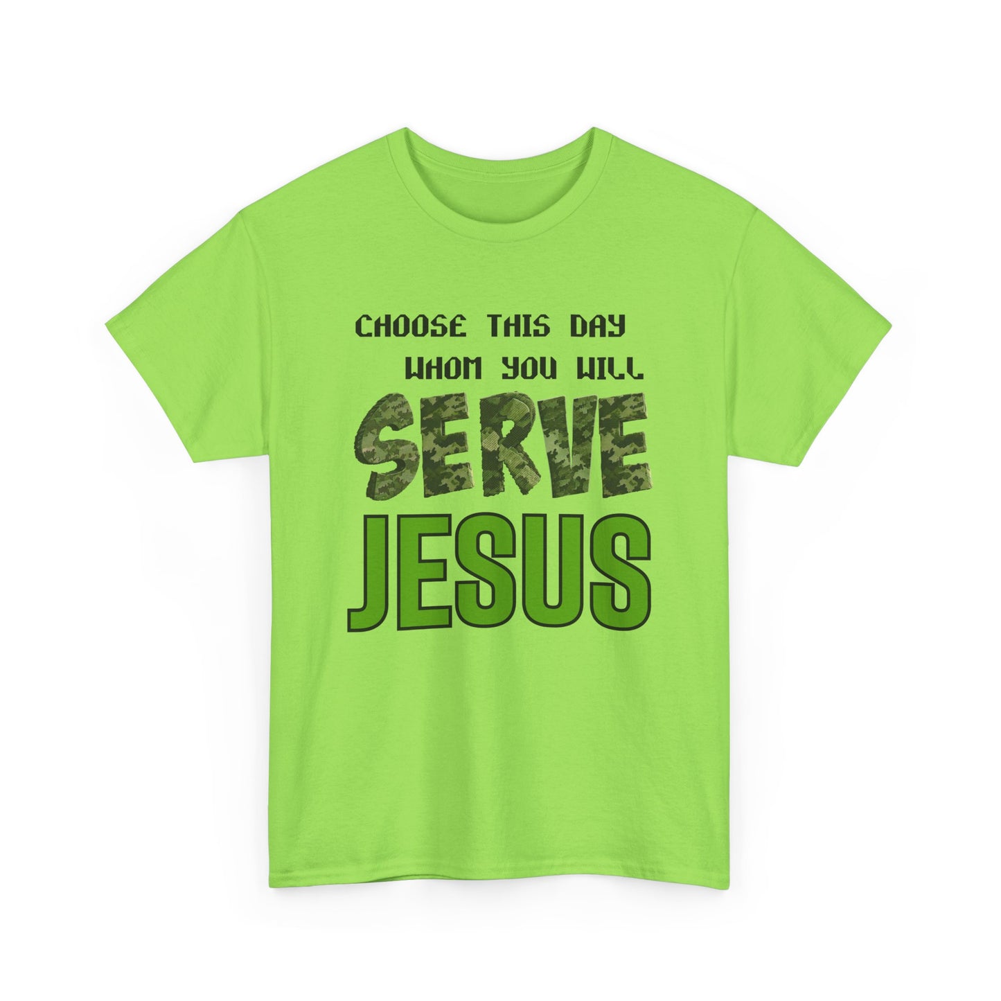 Choose This Day Tee, Christian Apparel, Serve Jesus Shirt, Casual Wear, Inspirational Gift
