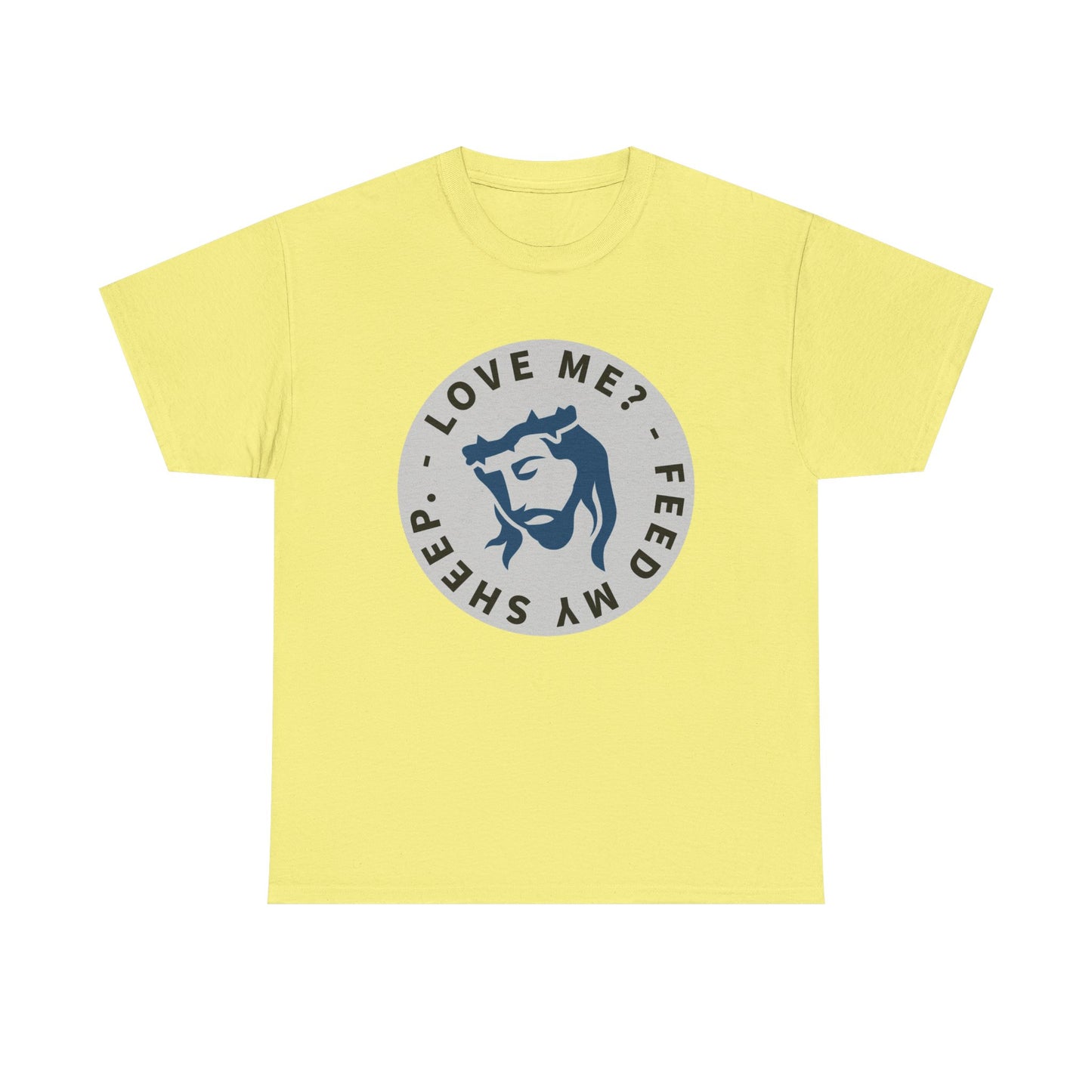 Jesus Love Me Feed Tee - Unisex Heavy Cotton T-Shirt, Christian Apparel, Faith-Based Gift, Casual Wear, Religious Tee