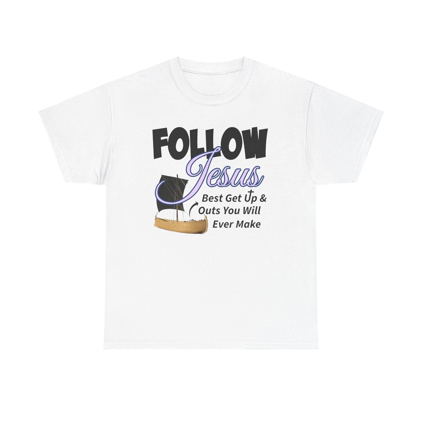 Follow Jesus Best Unisex Cotton Tee, Faith Shirt, Christian Apparel, Inspirational Gift, Religious T-Shirt, Casual Wear