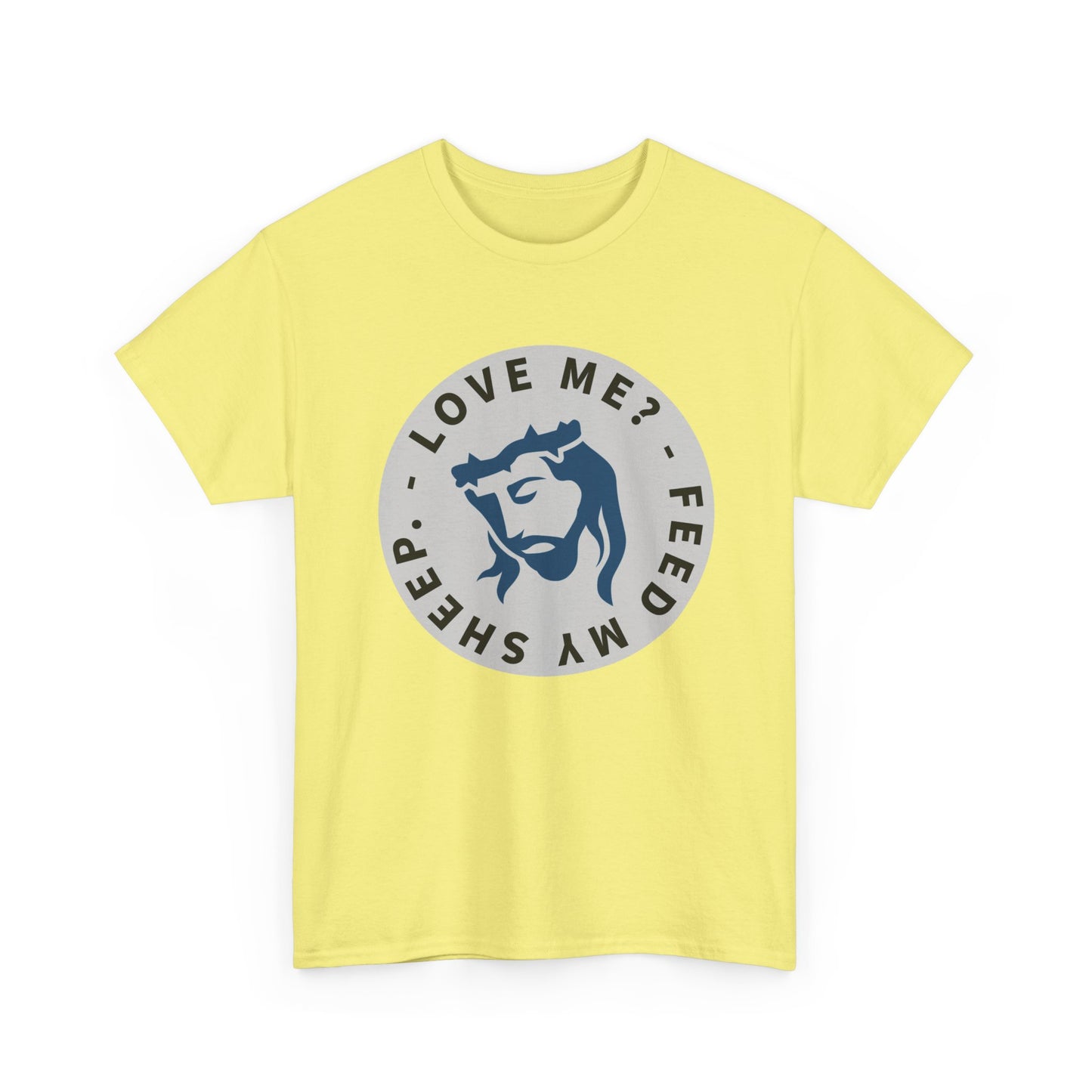 Jesus Love Me Feed Tee - Unisex Heavy Cotton T-Shirt, Christian Apparel, Faith-Based Gift, Casual Wear, Religious Tee