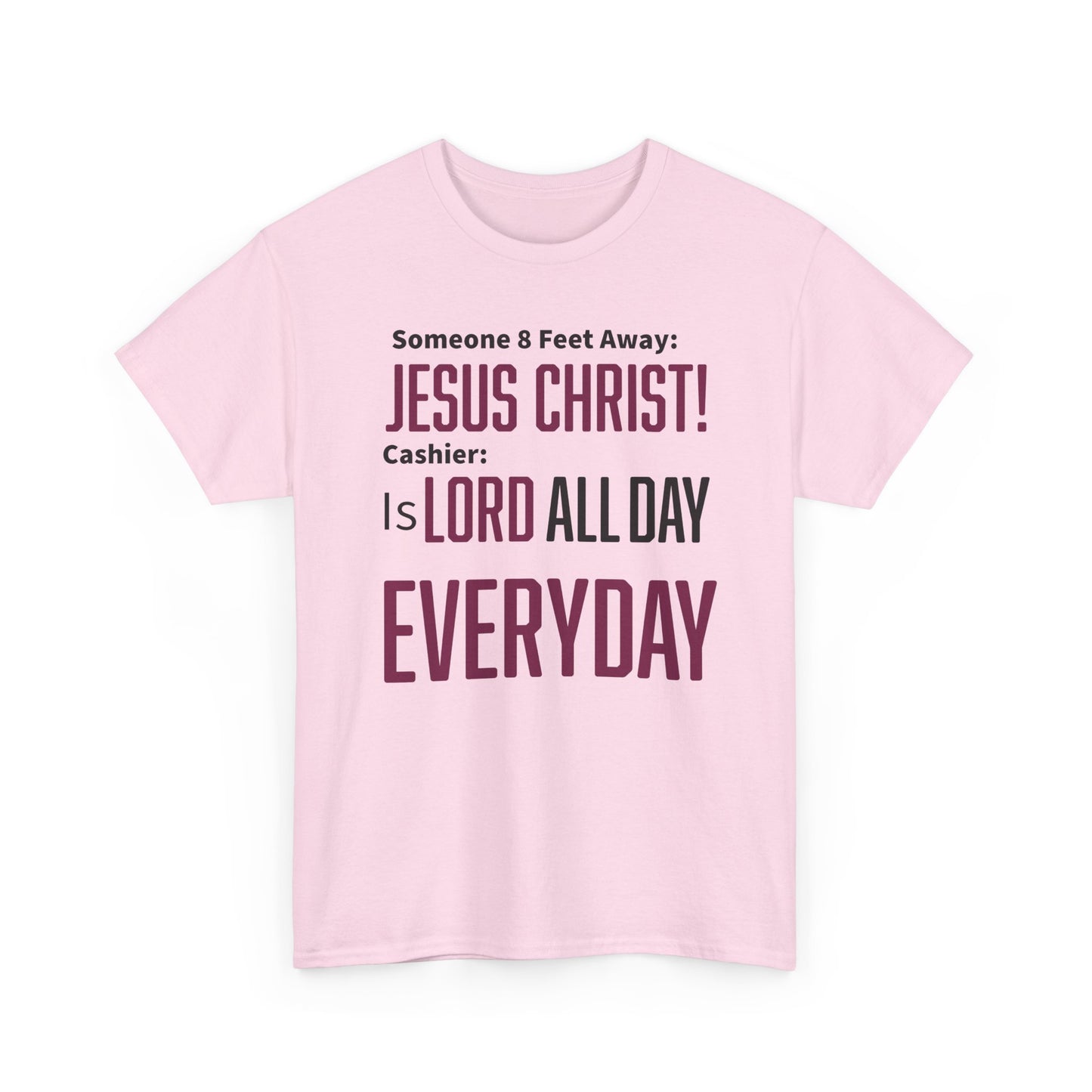 Jesus Christ is Lord All Day Unisex Heavy Cotton Tee - Jesus Christ, Christian Apparel, Casual Wear, Everyday Comfort, Religious Novelty Shirt