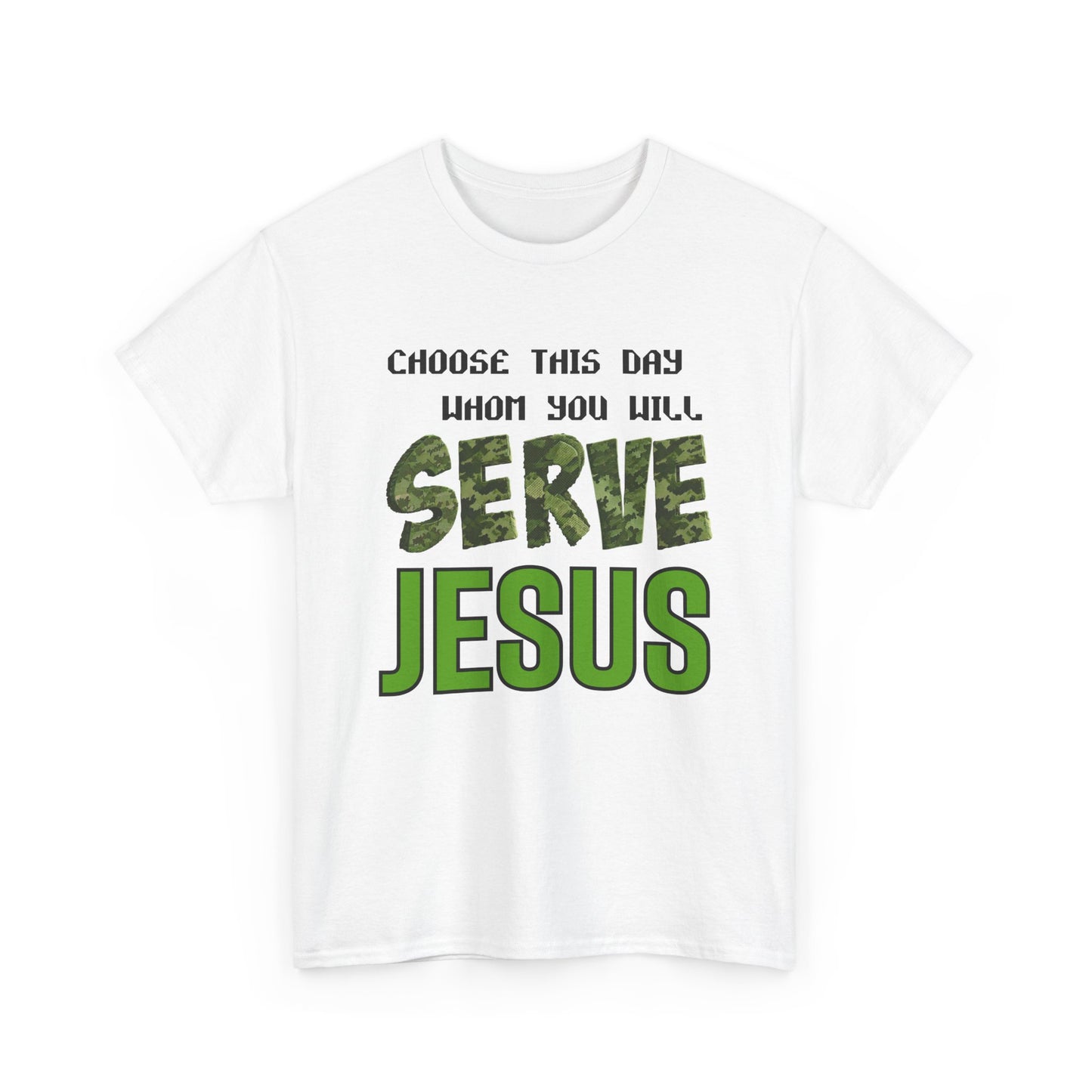 Choose This Day Tee, Christian Apparel, Serve Jesus Shirt, Casual Wear, Inspirational Gift
