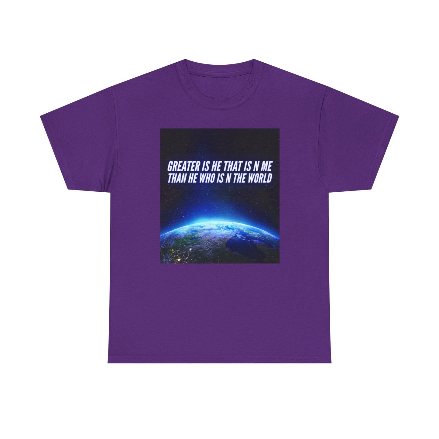 "Greater is He" Unisex Heavy Cotton Tee