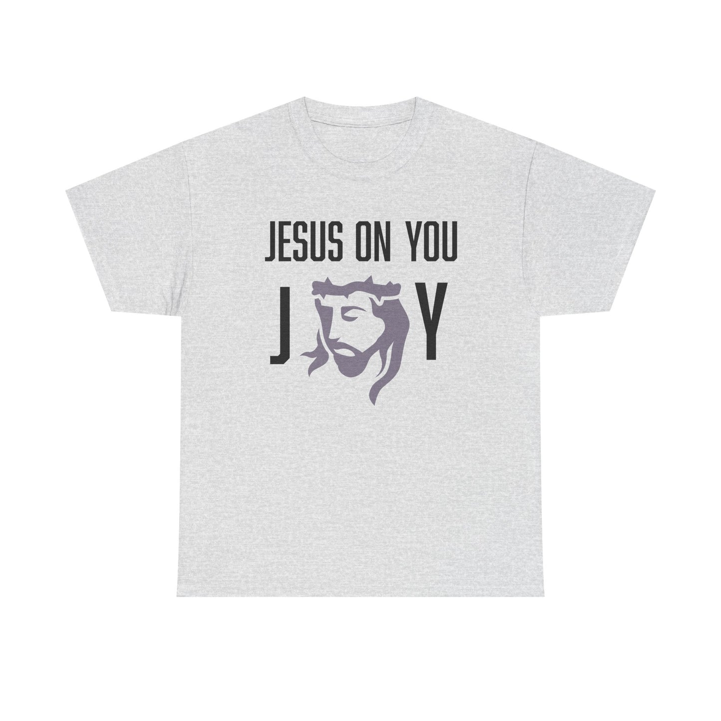 Joy On You Unisex Christian Graphic Tee | Jesus on You Joy Shirt | Faith-Based Gift for Him/Her | Church, Praise, Family Gatherings, Holidays