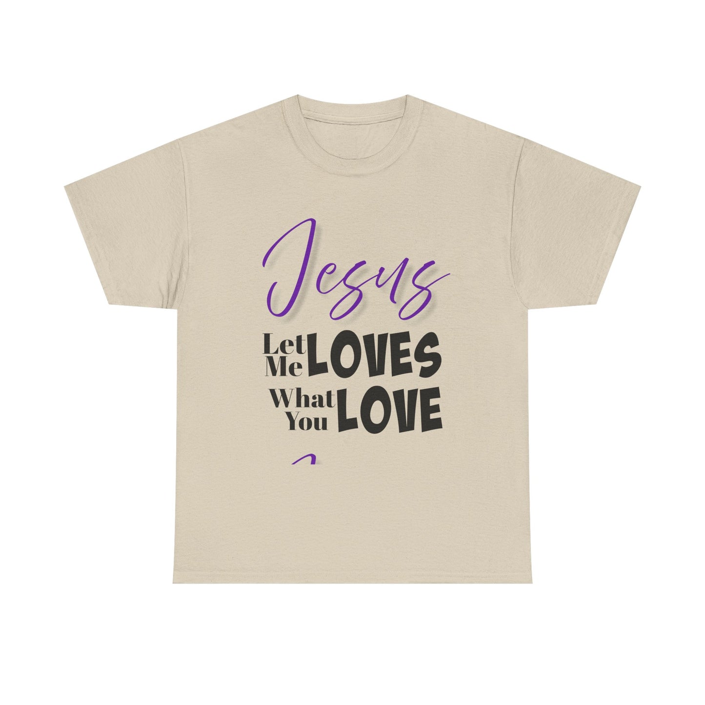 Jesus Loves Heavy Cotton Tee, Unisex Shirt, Christian Apparel, Faith-Based Gift, Casual Wear, Inspirational T-Shirt