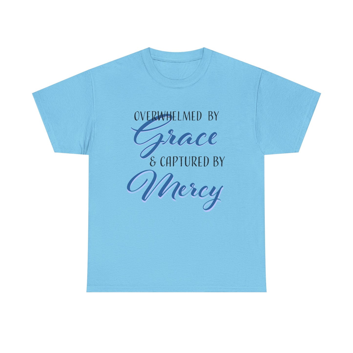 Overwhelmed by Grace Tee, Inspirational T-Shirt, Faith-Based Apparel, Christian Gift, Religious Top, Meaningful Message Shirt