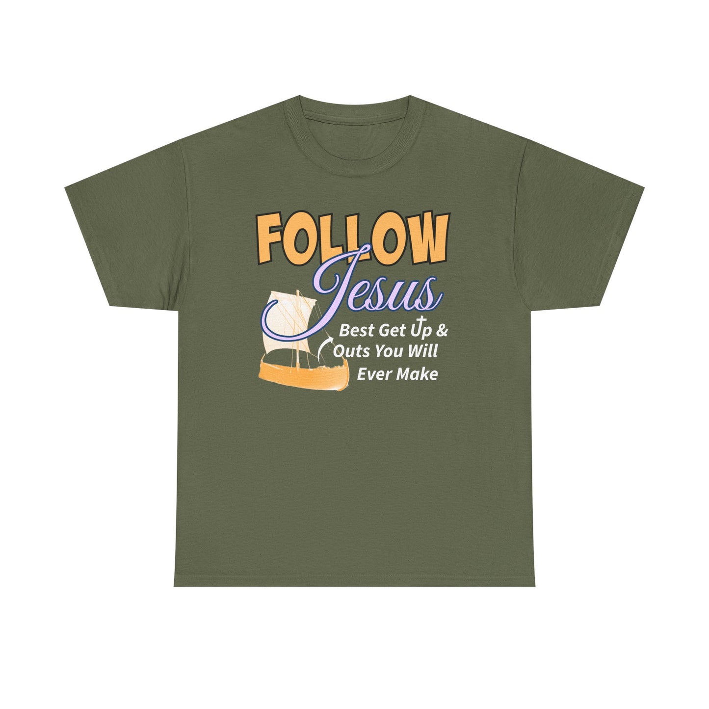 Follow Jesus Best Unisex Cotton Tee, Faith Shirt, Christian Apparel, Inspirational Gift, Religious T-Shirt, Casual Wear