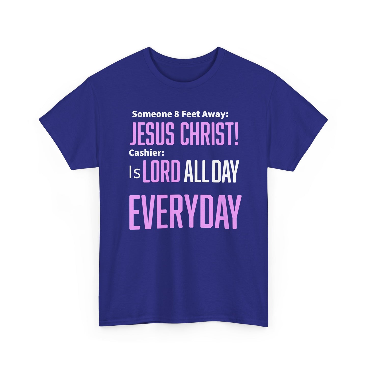 Jesus Christ is Lord All Day Unisex Heavy Cotton Tee - Jesus Christ, Christian Apparel, Casual Wear, Everyday Comfort, Religious Novelty Shirt