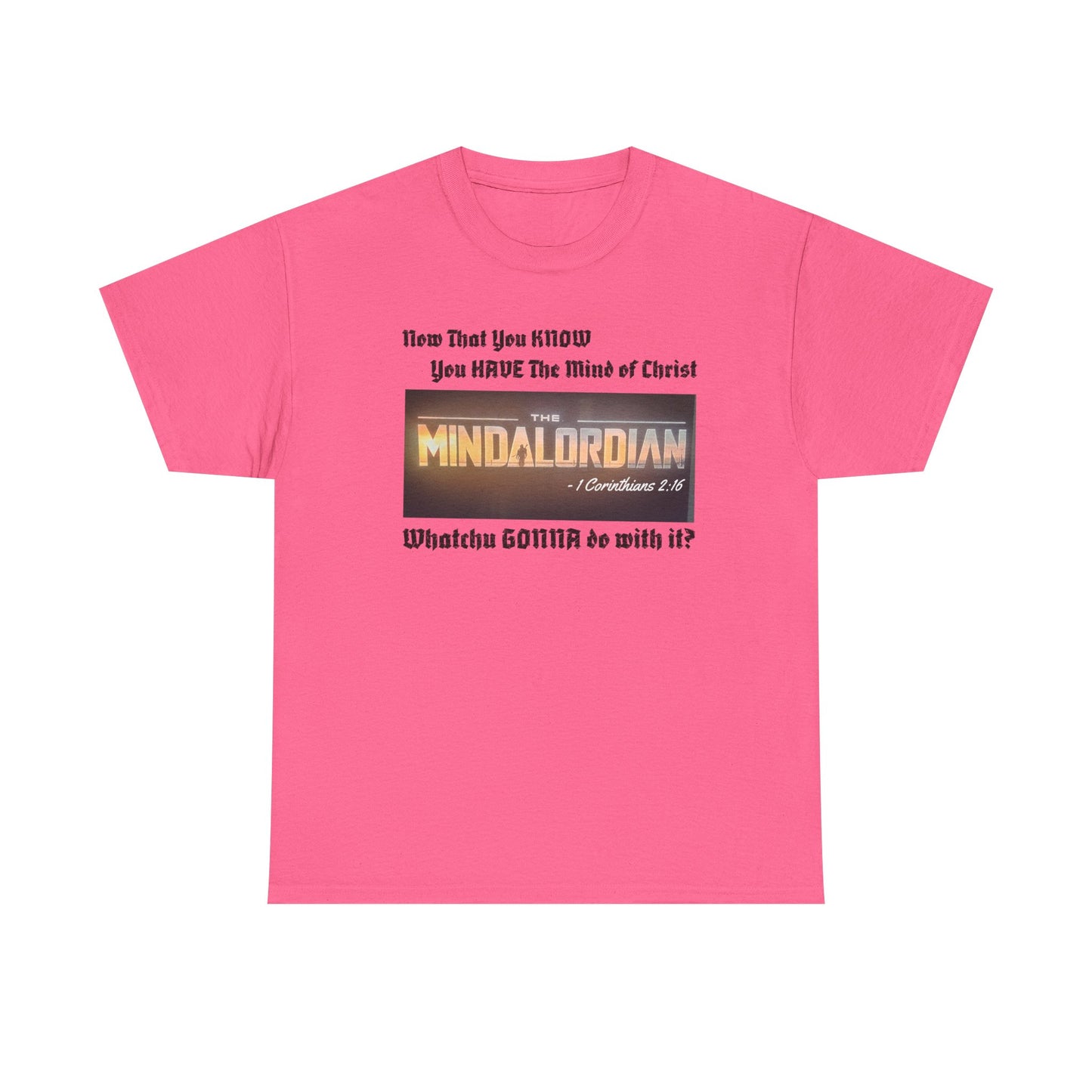Mindful MINDALORDIAN Tee | Unisex Heavy Cotton Shirt, Inspirational T-Shirt, Casual Wear, Gift for Friends, Motivational Apparel