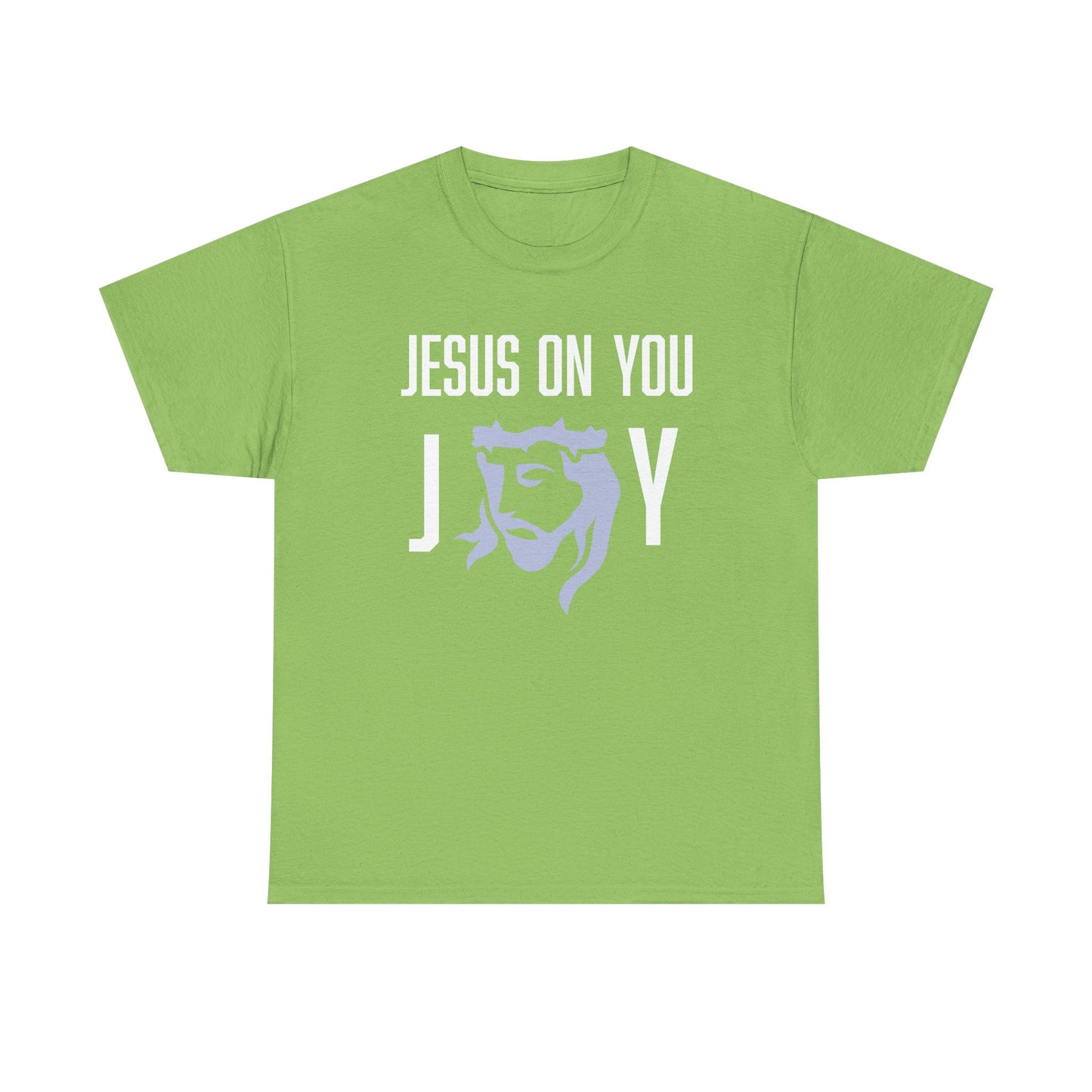 Joy On You Unisex Christian Graphic Tee | Jesus on You Joy Shirt | Faith-Based Gift for Him/Her | Church, Praise, Family Gatherings, Holidays