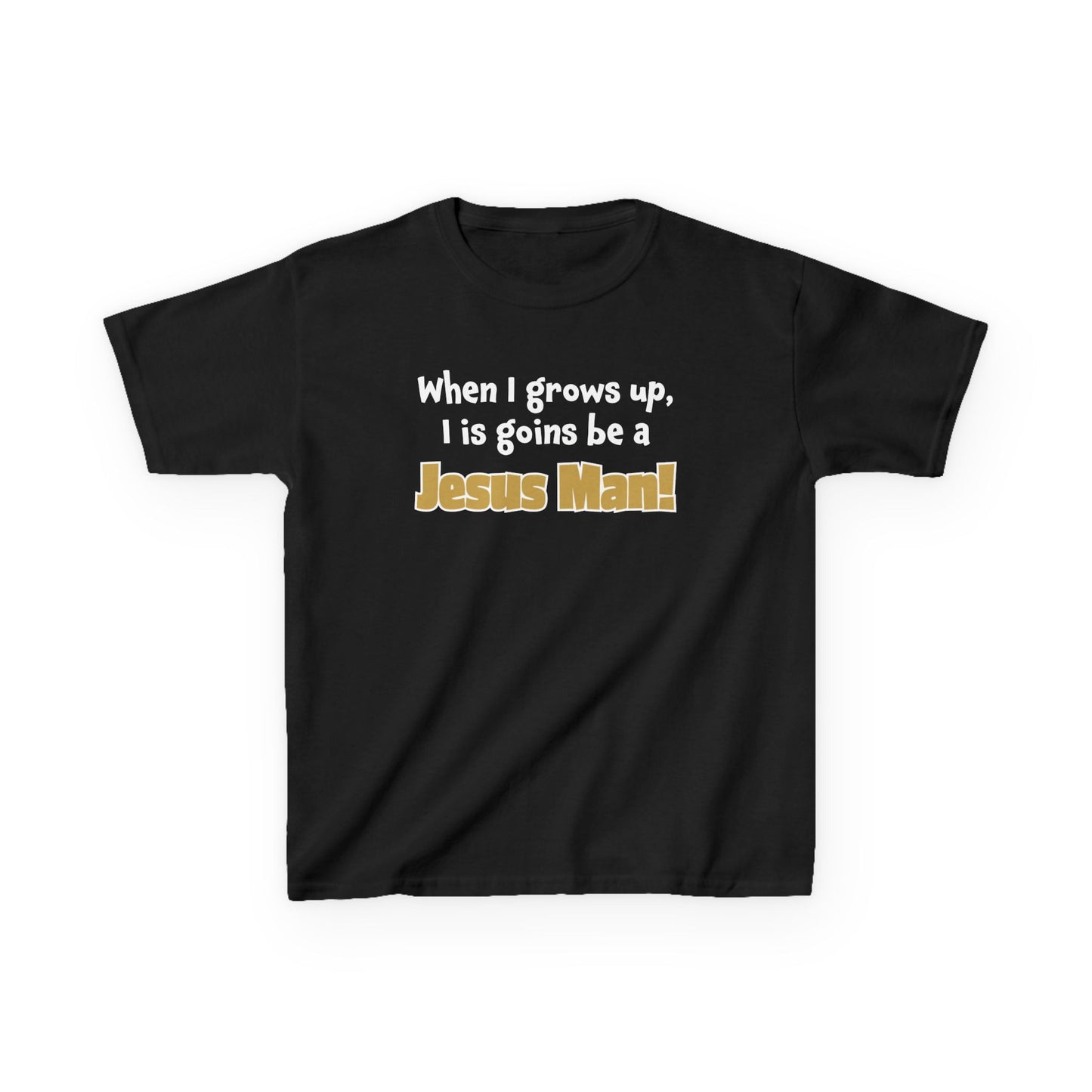 Jesus Man Kids Tee - Inspirational Youth T-Shirt, Christian Apparel, Faith-Based Gift for Boys, Cute Bible Quote Top