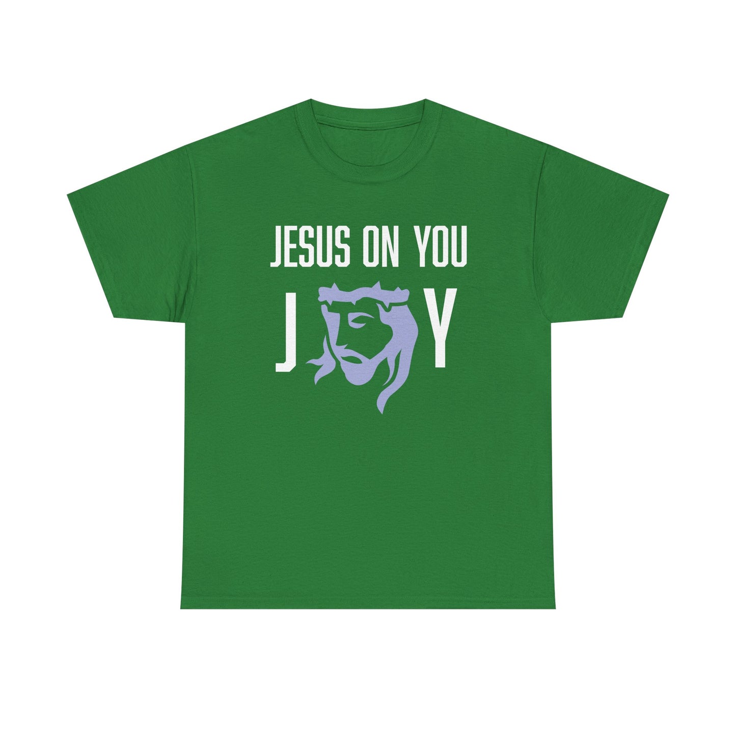 Joy On You Unisex Christian Graphic Tee | Jesus on You Joy Shirt | Faith-Based Gift for Him/Her | Church, Praise, Family Gatherings, Holidays