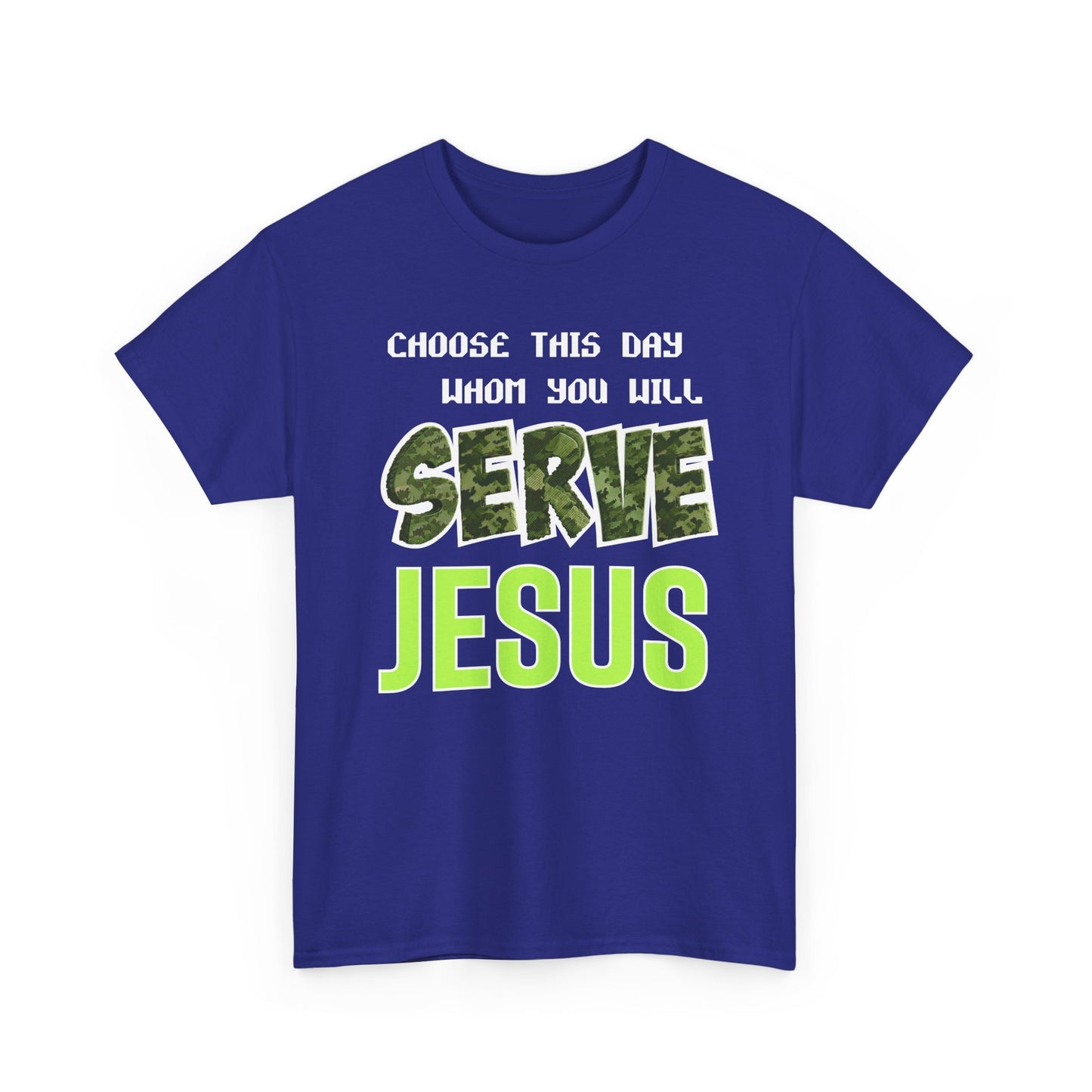 Choose This Day Tee, Christian Apparel, Serve Jesus Shirt, Casual Wear, Inspirational Gift