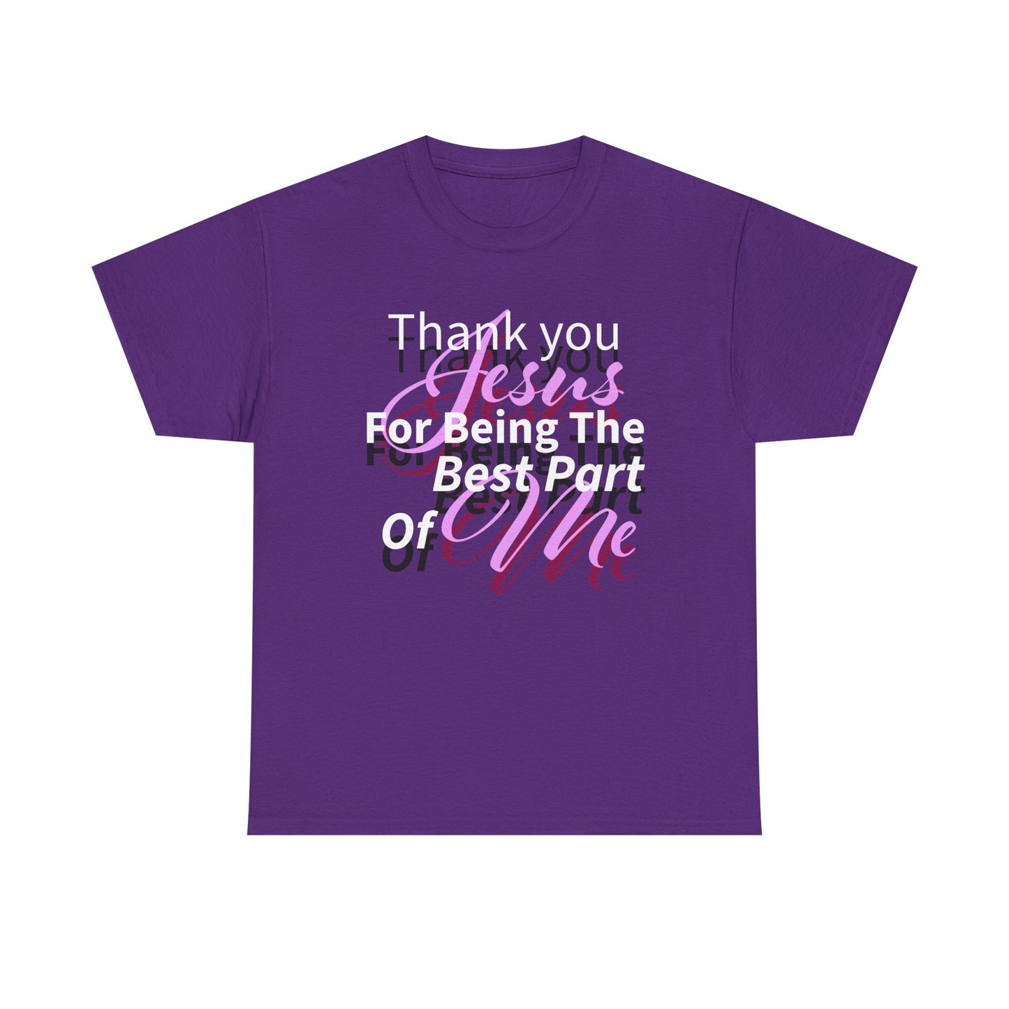 Thank You Jesus Best Unisex Heavy Cotton T-Shirt, Faith-Based Apparel, Christian Gift, Religious T-Shirt, Spiritual Wear, Bible Verse Shirt