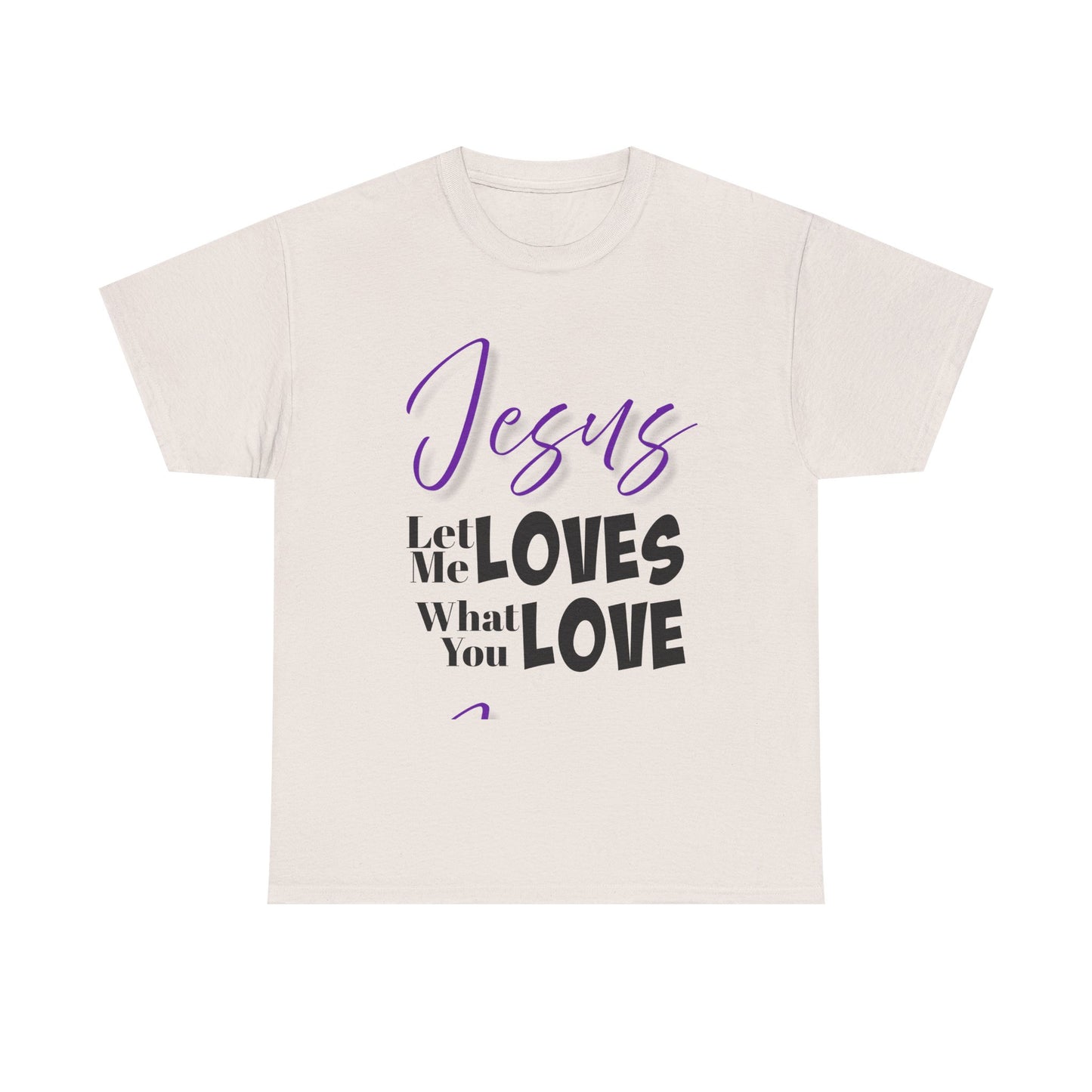 Jesus Loves Heavy Cotton Tee, Unisex Shirt, Christian Apparel, Faith-Based Gift, Casual Wear, Inspirational T-Shirt