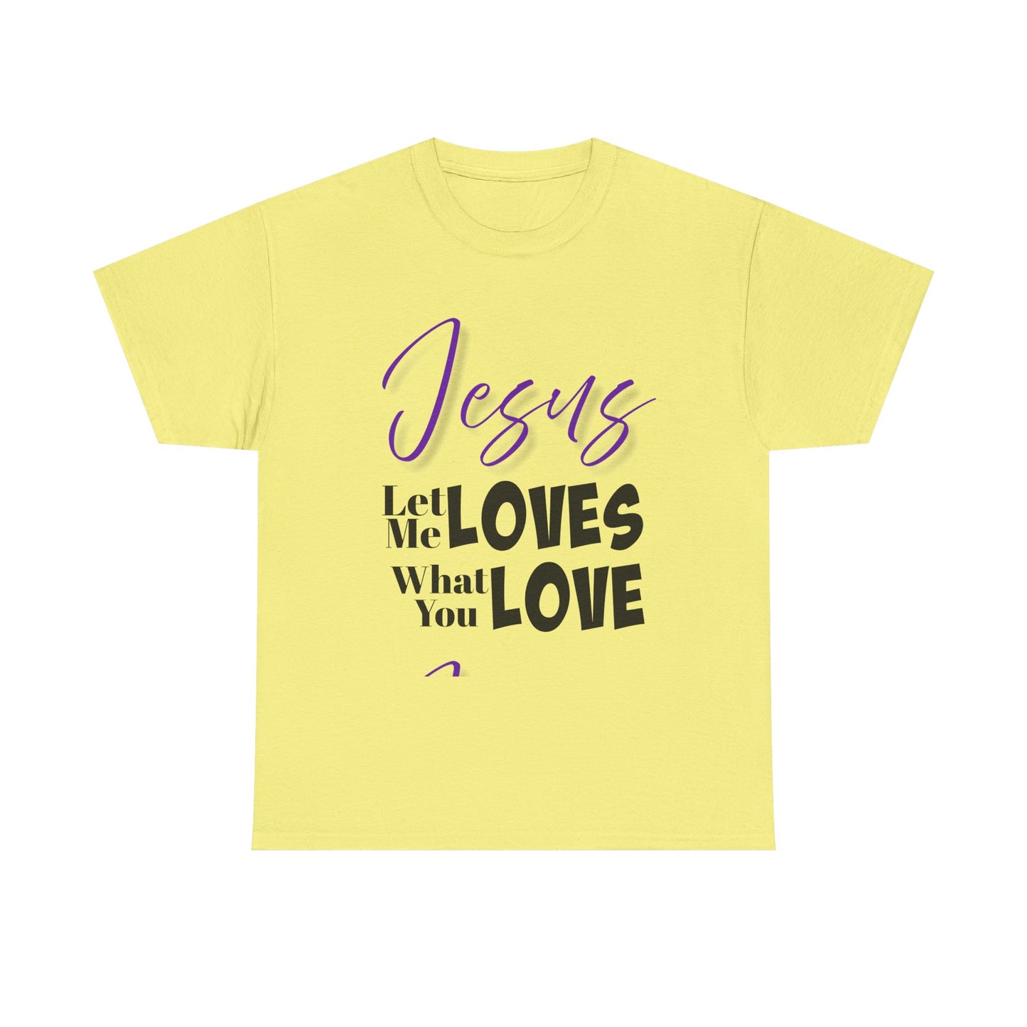Jesus Loves Heavy Cotton Tee, Unisex Shirt, Christian Apparel, Faith-Based Gift, Casual Wear, Inspirational T-Shirt