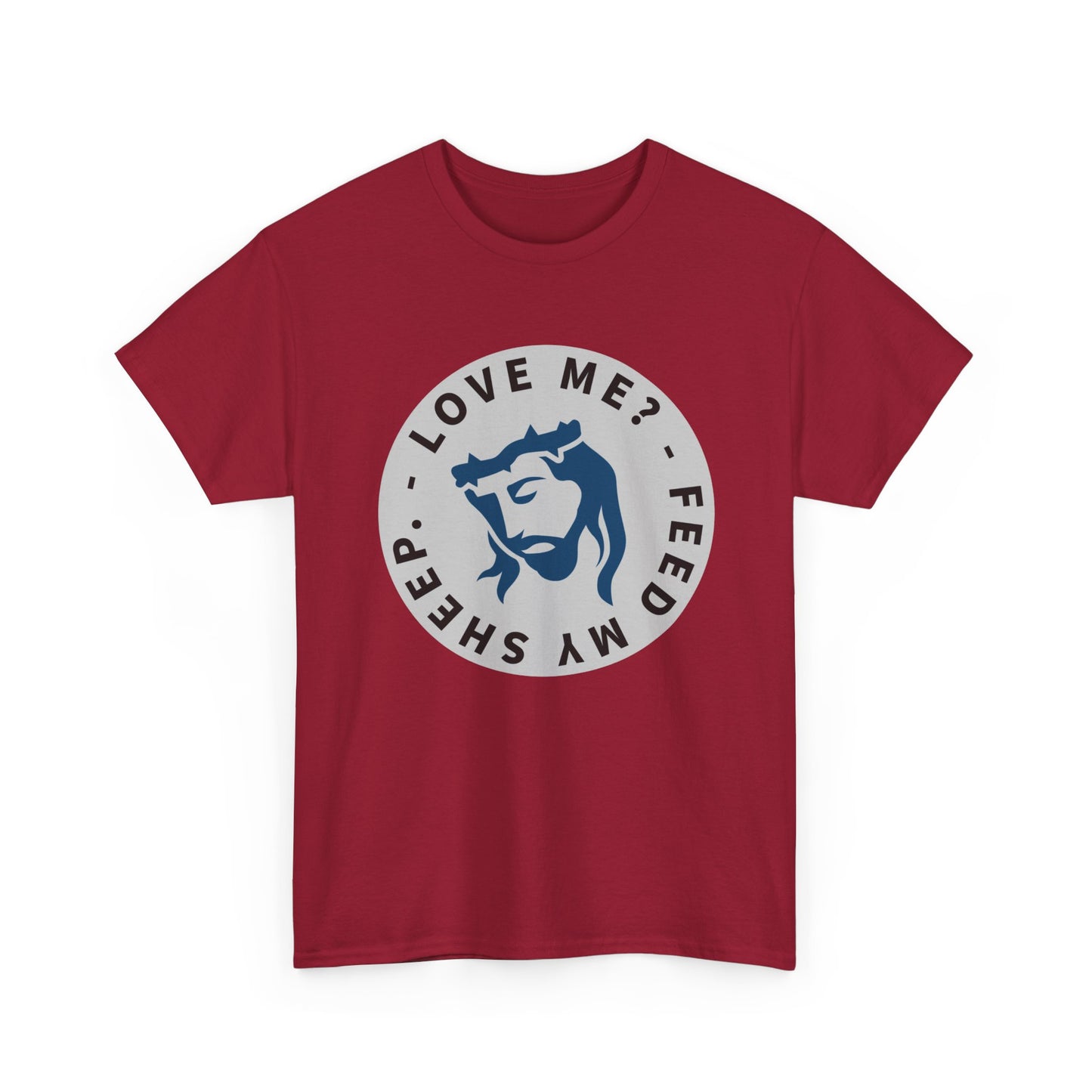 Jesus Love Me Feed Tee - Unisex Heavy Cotton T-Shirt, Christian Apparel, Faith-Based Gift, Casual Wear, Religious Tee