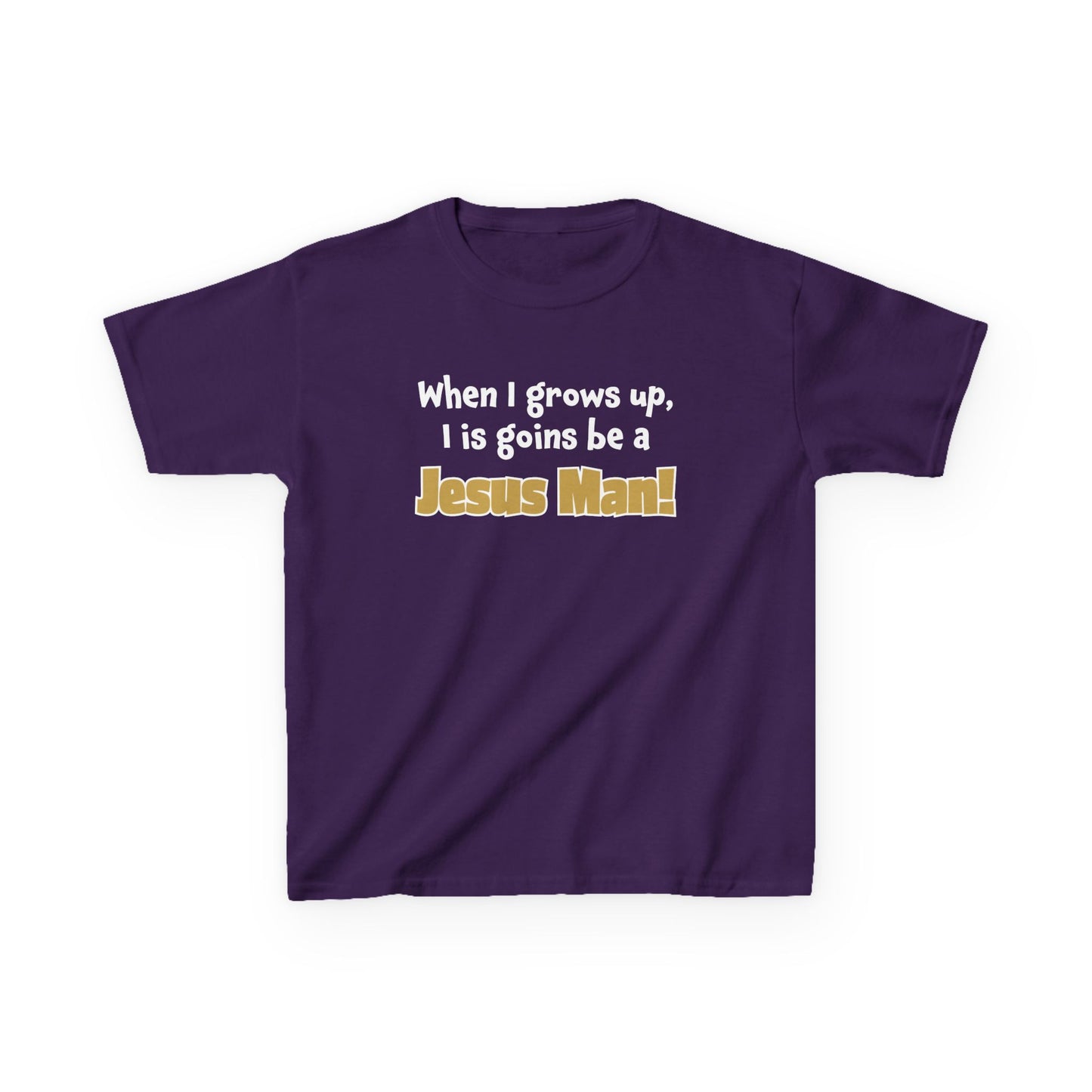 Jesus Man Kids Tee - Inspirational Youth T-Shirt, Christian Apparel, Faith-Based Gift for Boys, Cute Bible Quote Top