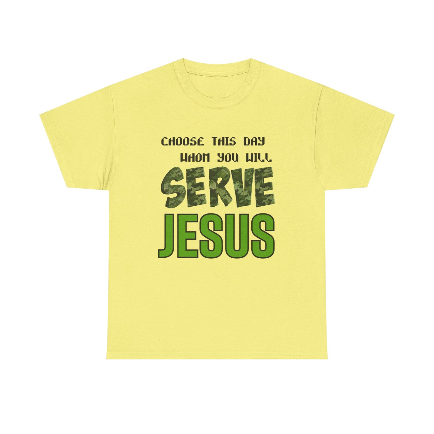 Choose This Day Tee, Christian Apparel, Serve Jesus Shirt, Casual Wear, Inspirational Gift