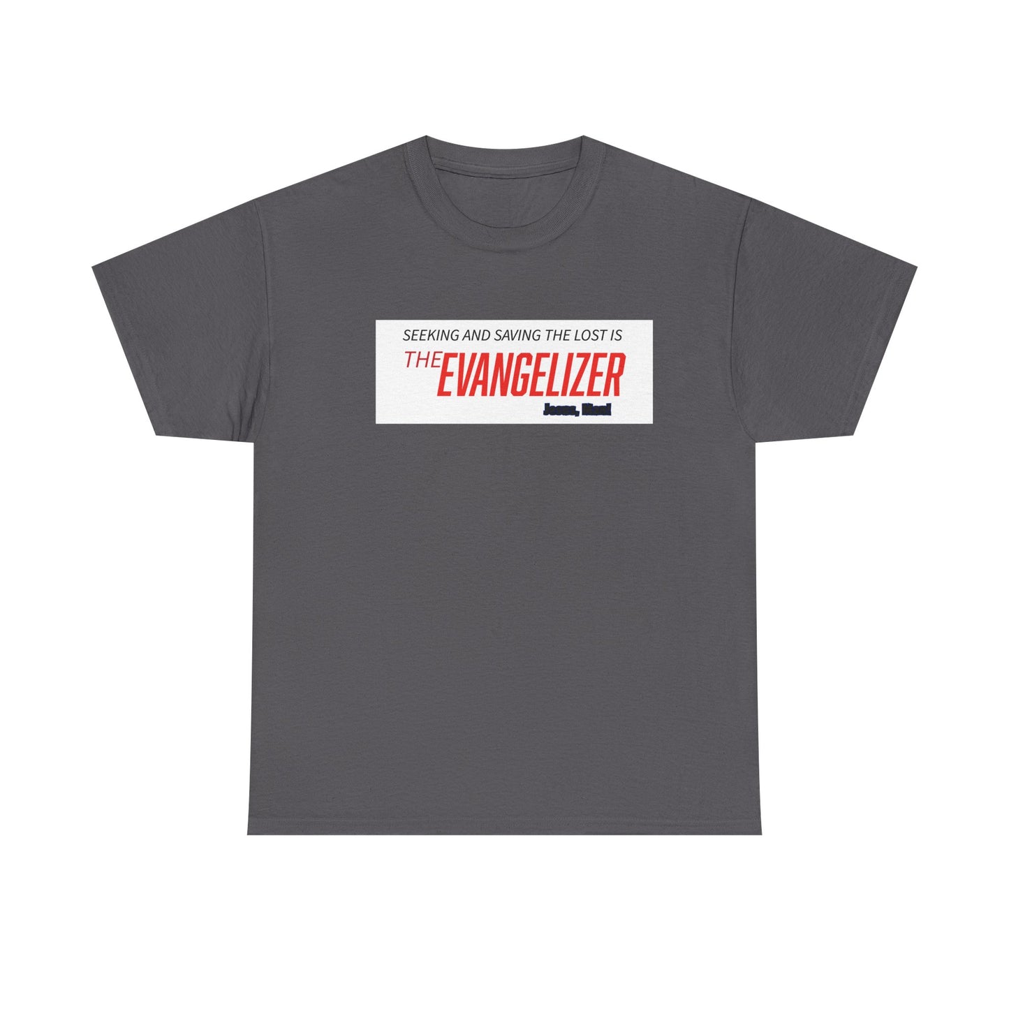 Evangelizer Unisex Heavy Cotton Tee | Faith-Based Gift, Christian Apparel, Inspirational Fashion, Church Events, Youth Group Wear