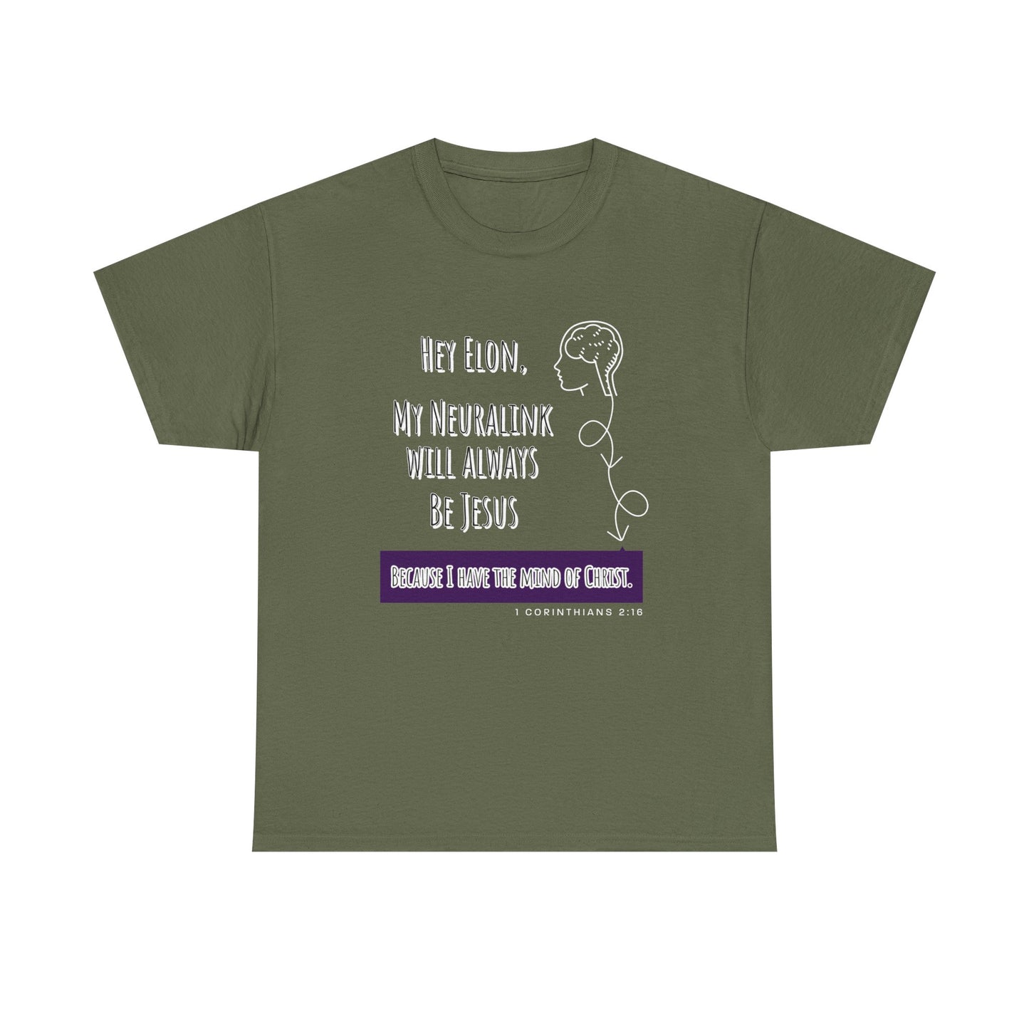 "Hey Elon, My Neuralink" Unisex Heavy Cotton Tee