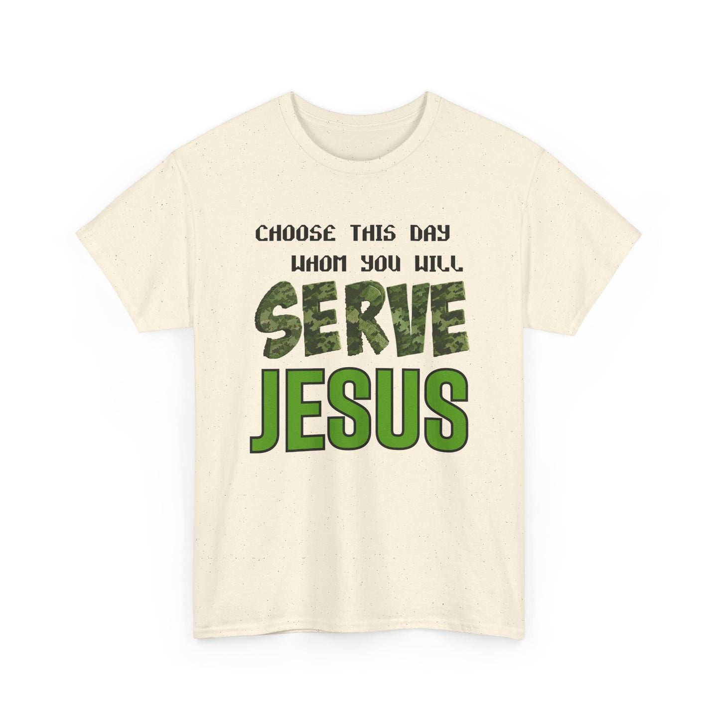 Choose This Day Tee, Christian Apparel, Serve Jesus Shirt, Casual Wear, Inspirational Gift