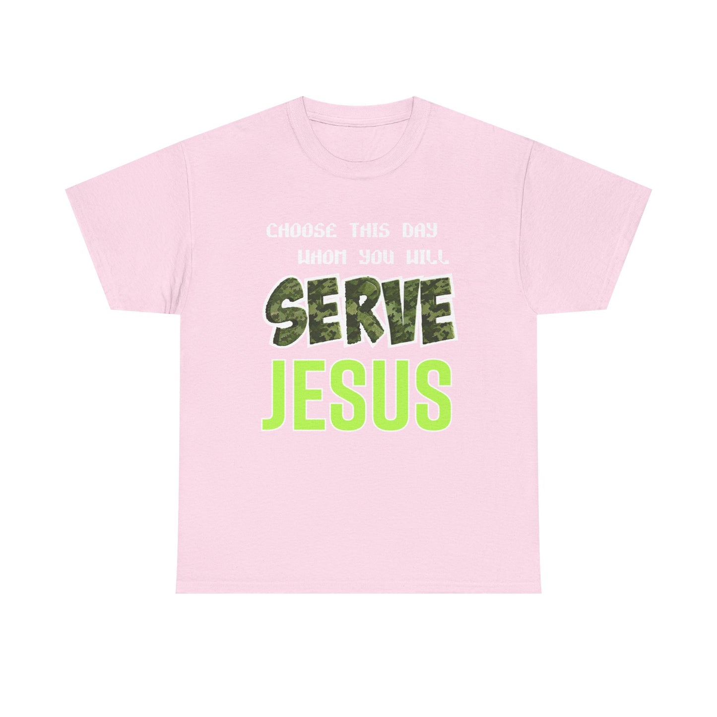Choose This Day Tee, Christian Apparel, Serve Jesus Shirt, Casual Wear, Inspirational Gift