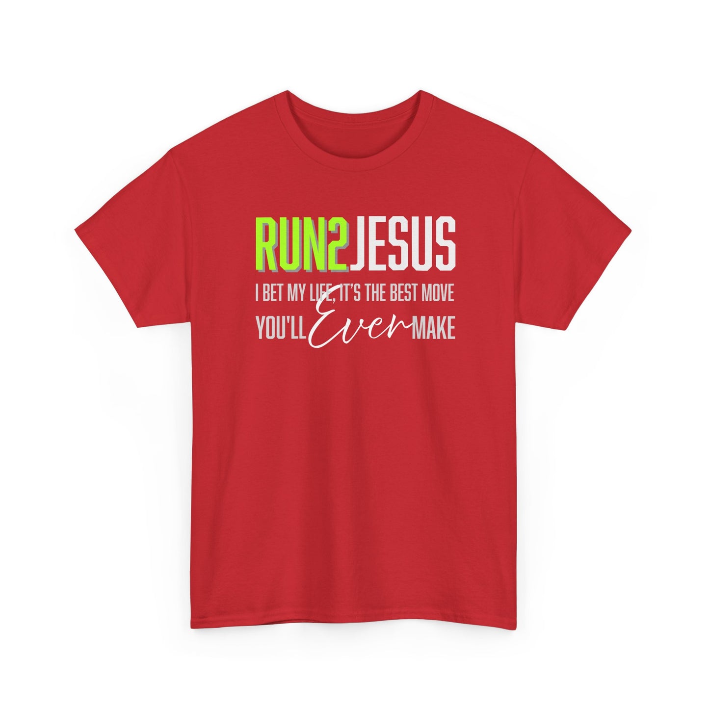 "Run 2 Jesus" Unisex Heavy Cotton Tee