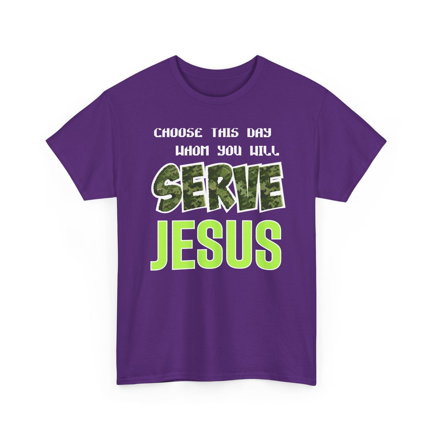 Choose This Day Tee, Christian Apparel, Serve Jesus Shirt, Casual Wear, Inspirational Gift