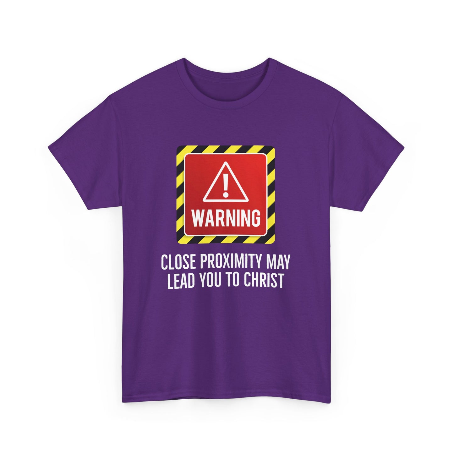 "Warning, May Lead to Christ!" Unisex Heavy Cotton Tee