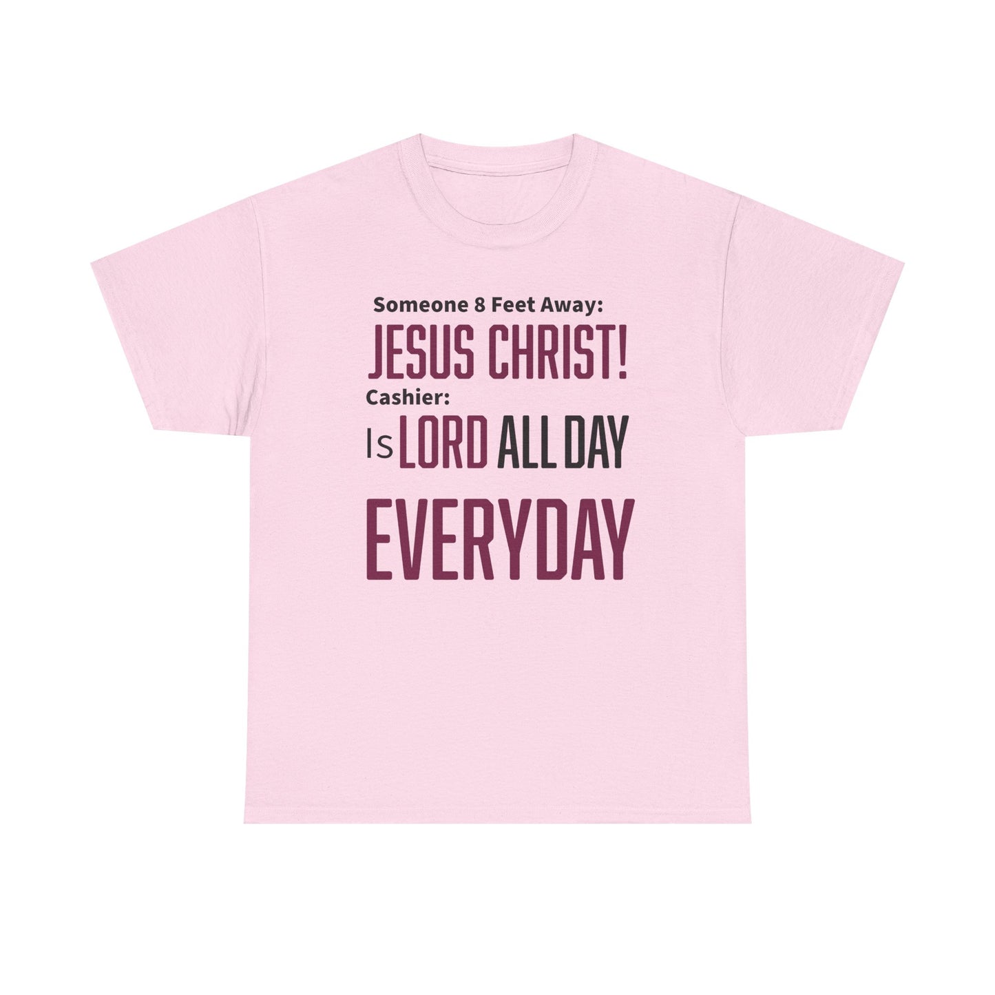 Jesus Christ is Lord All Day Unisex Heavy Cotton Tee - Jesus Christ, Christian Apparel, Casual Wear, Everyday Comfort, Religious Novelty Shirt