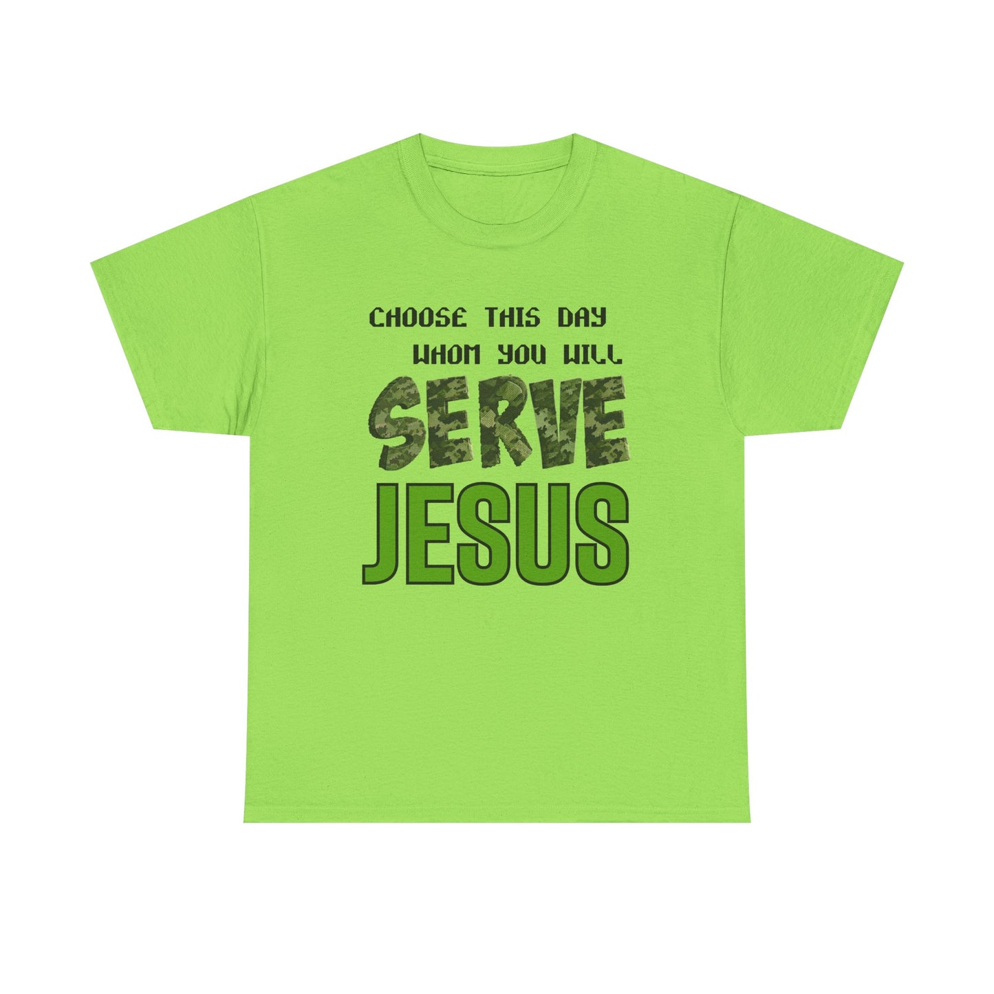 Choose This Day Tee, Christian Apparel, Serve Jesus Shirt, Casual Wear, Inspirational Gift