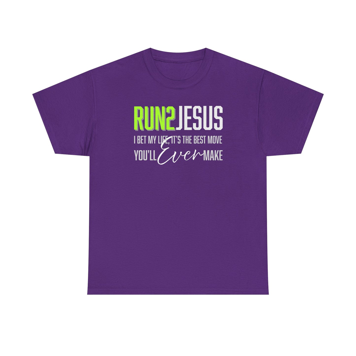 "Run 2 Jesus" Unisex Heavy Cotton Tee
