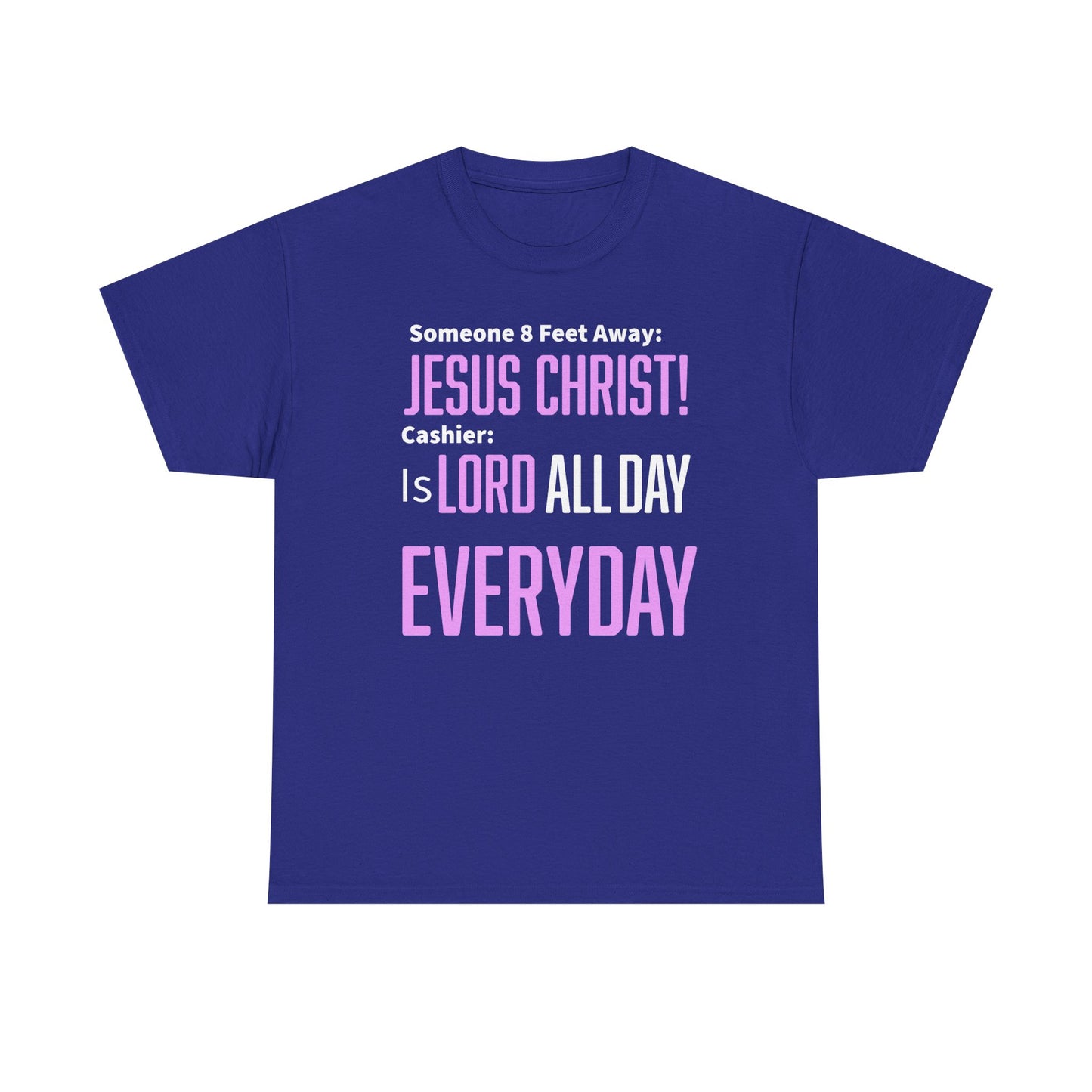 Jesus Christ is Lord All Day Unisex Heavy Cotton Tee - Jesus Christ, Christian Apparel, Casual Wear, Everyday Comfort, Religious Novelty Shirt