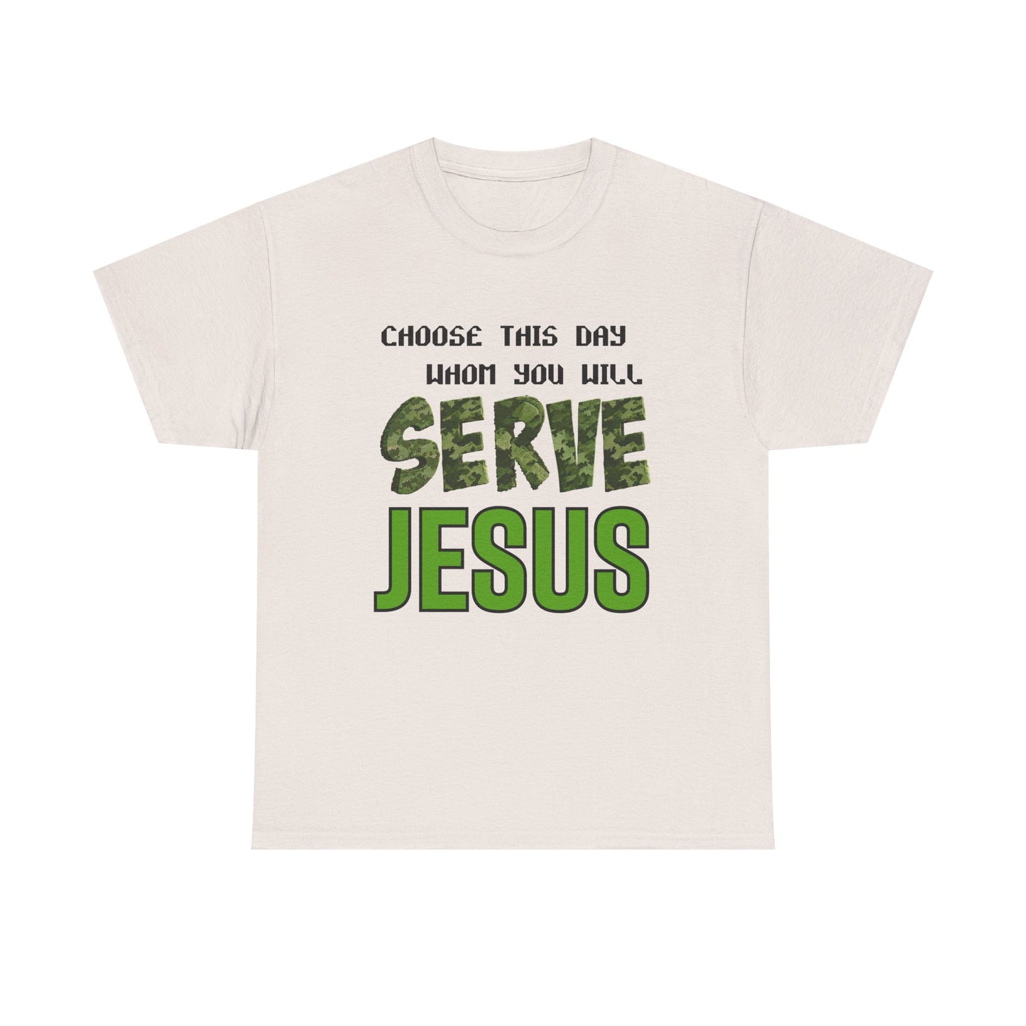 Choose This Day Tee, Christian Apparel, Serve Jesus Shirt, Casual Wear, Inspirational Gift