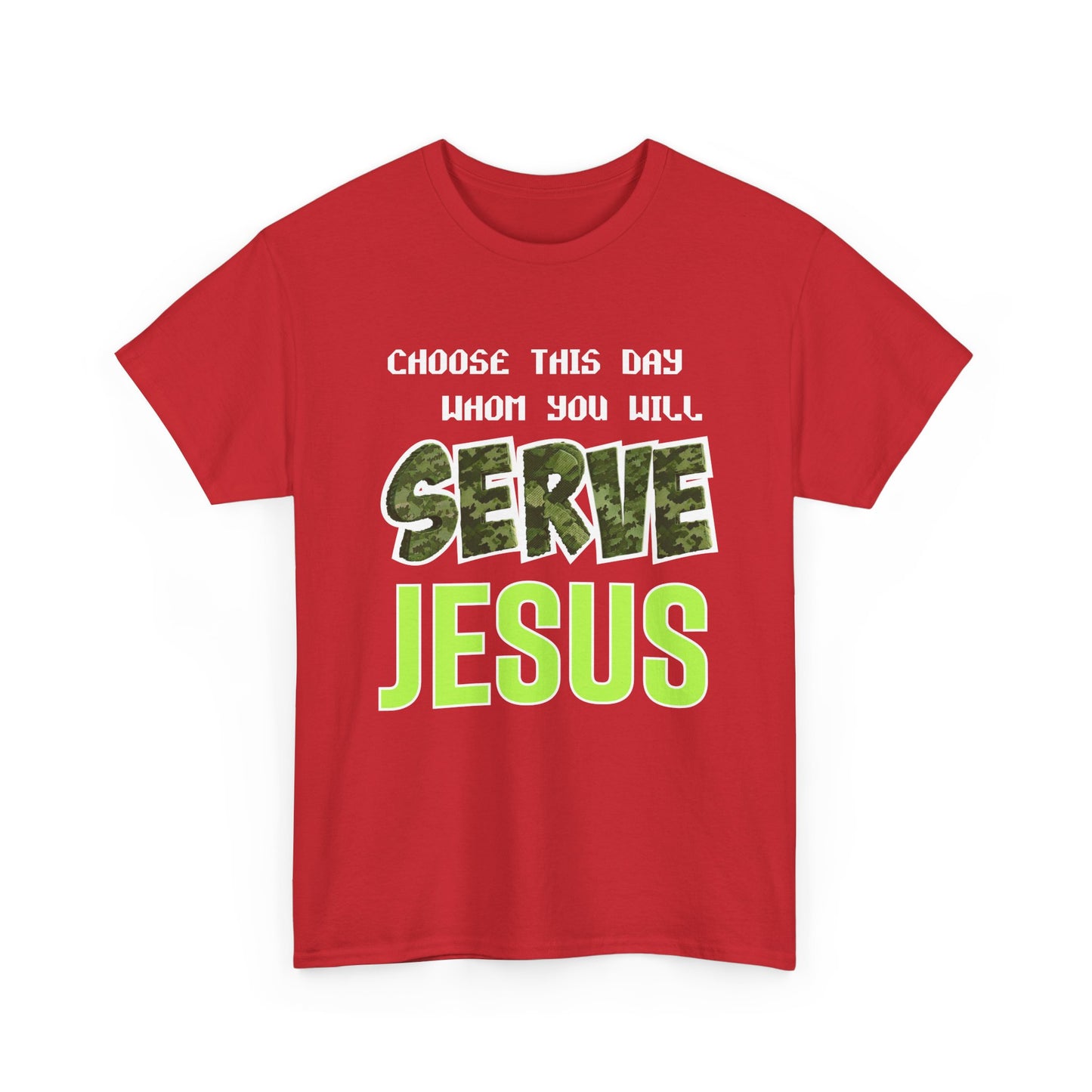 Choose This Day Tee, Christian Apparel, Serve Jesus Shirt, Casual Wear, Inspirational Gift