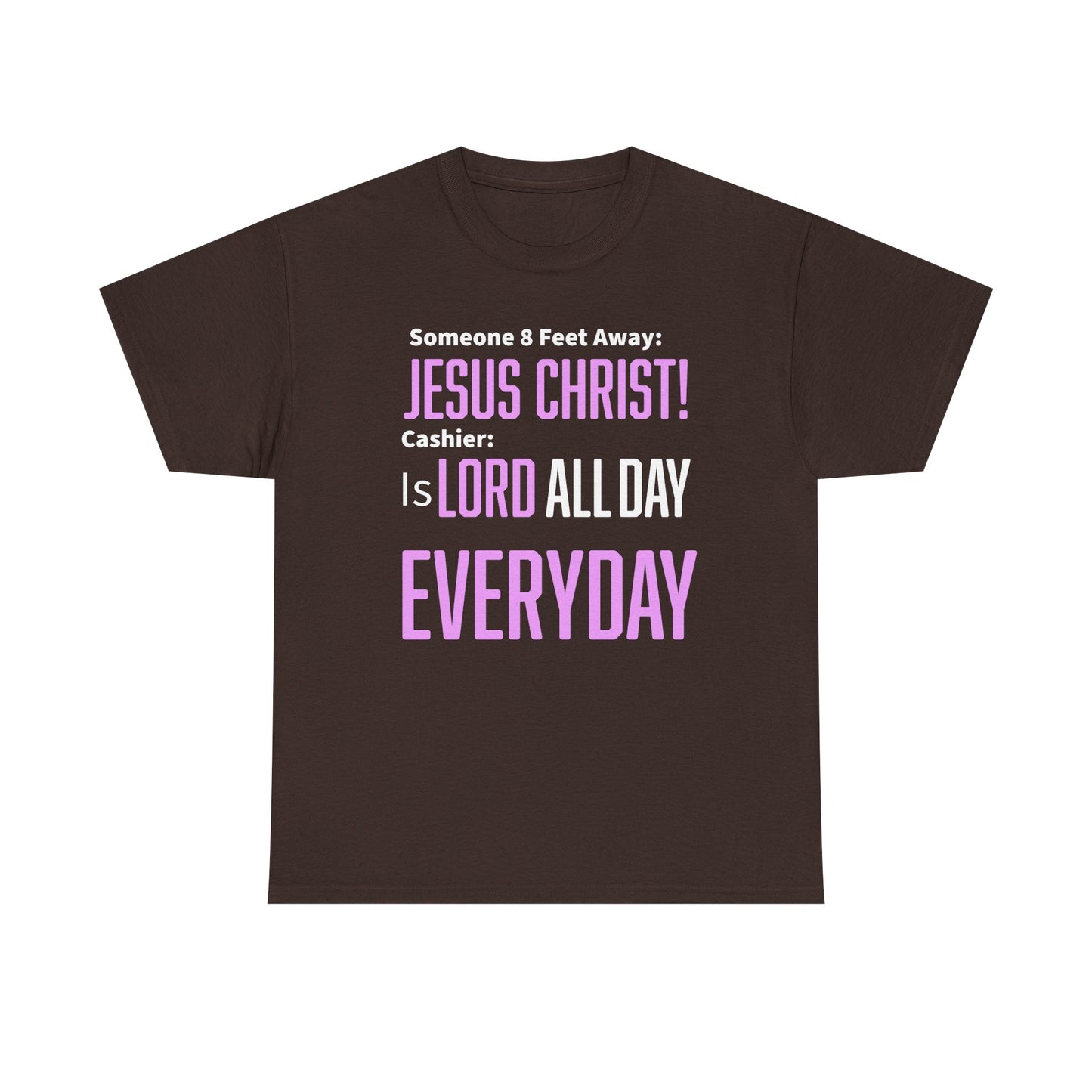 Jesus Christ is Lord All Day Unisex Heavy Cotton Tee - Jesus Christ, Christian Apparel, Casual Wear, Everyday Comfort, Religious Novelty Shirt