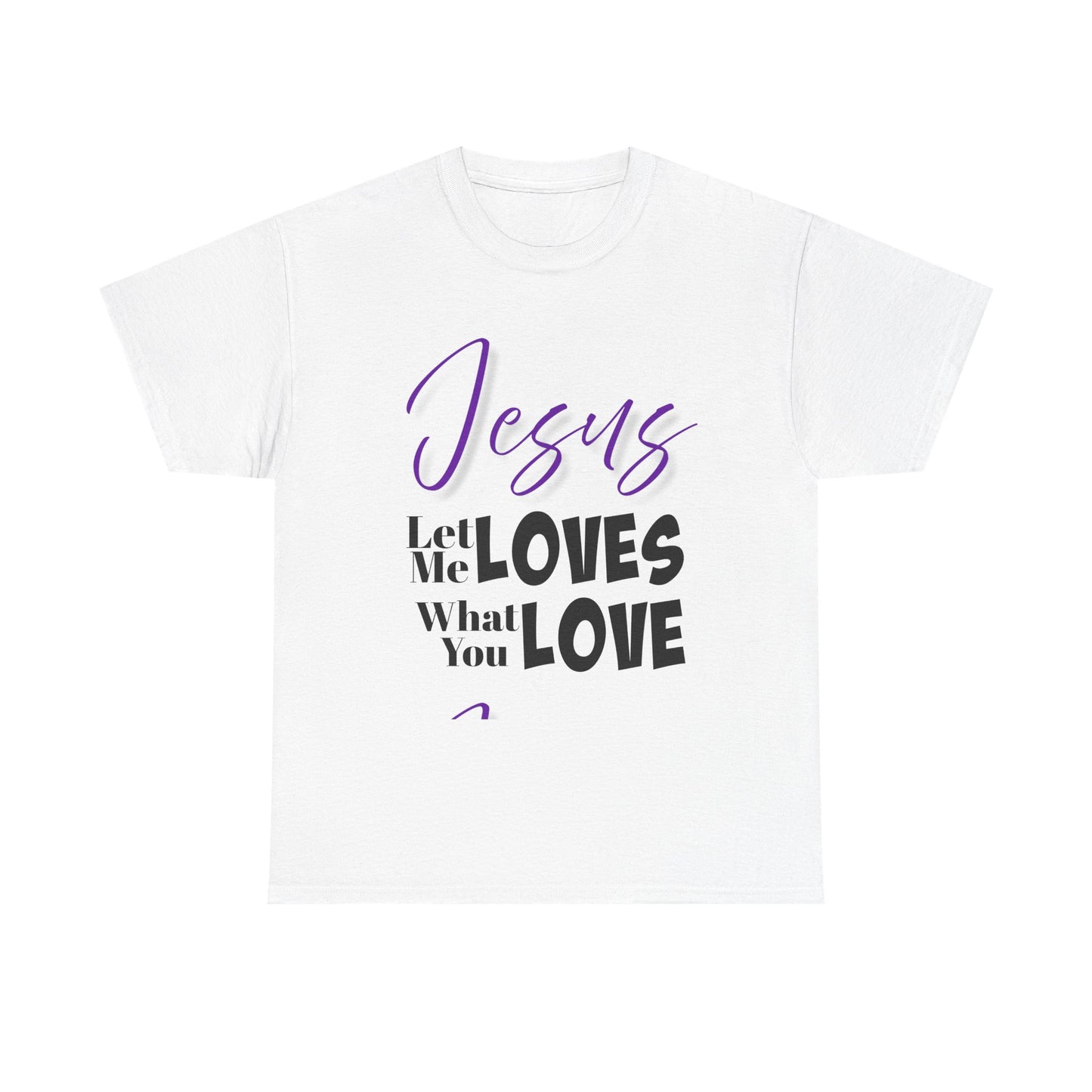 Jesus Loves Heavy Cotton Tee, Unisex Shirt, Christian Apparel, Faith-Based Gift, Casual Wear, Inspirational T-Shirt