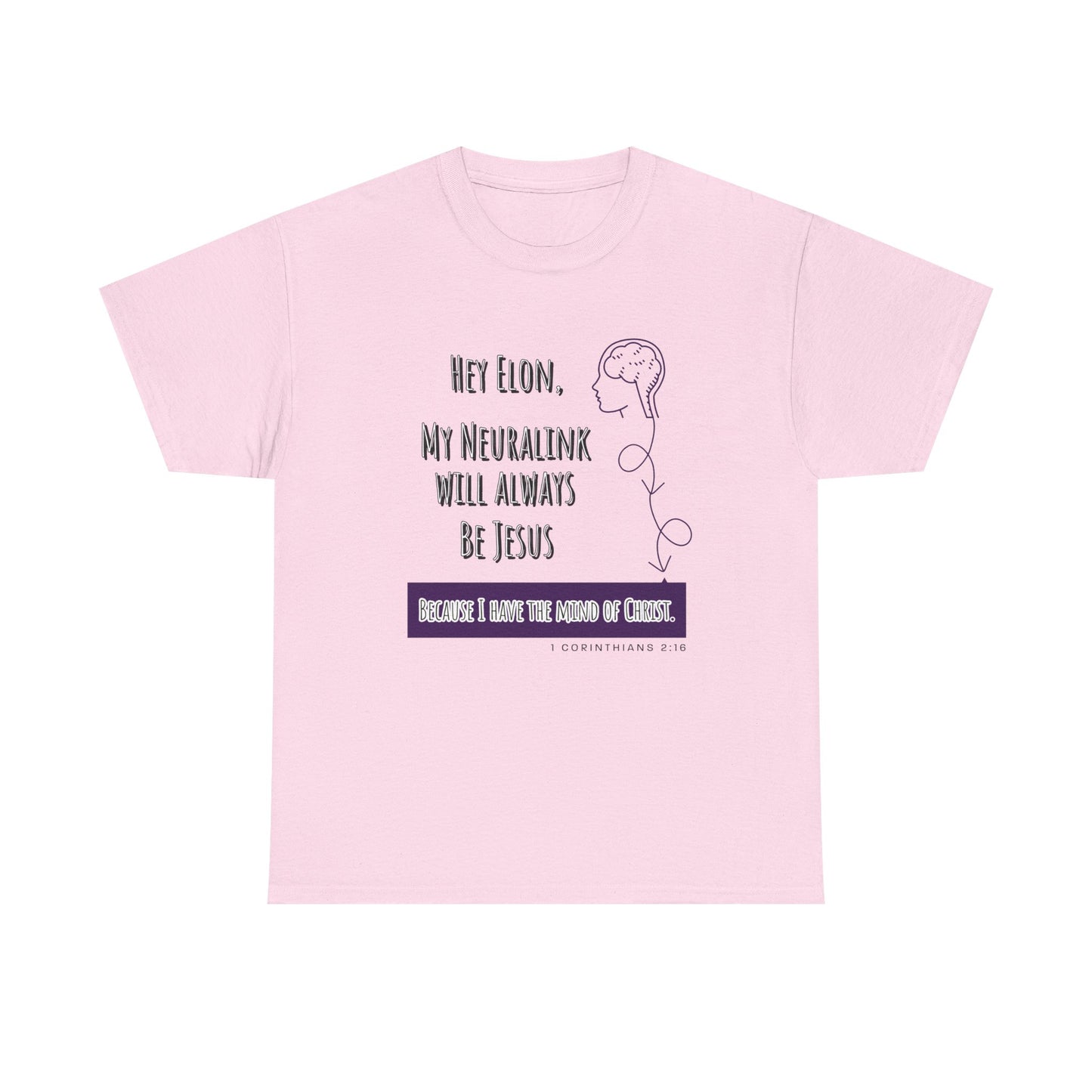 "Hey Elon, My Neuralink" Unisex Heavy Cotton Tee
