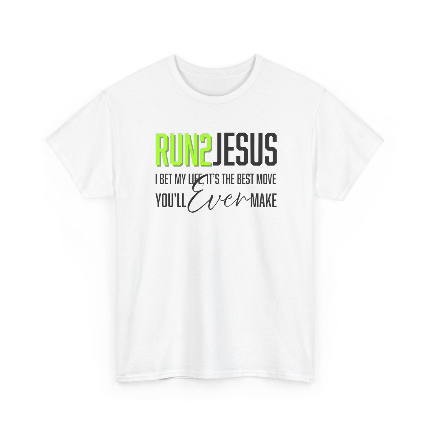 "Run 2 Jesus" Unisex Heavy Cotton Tee