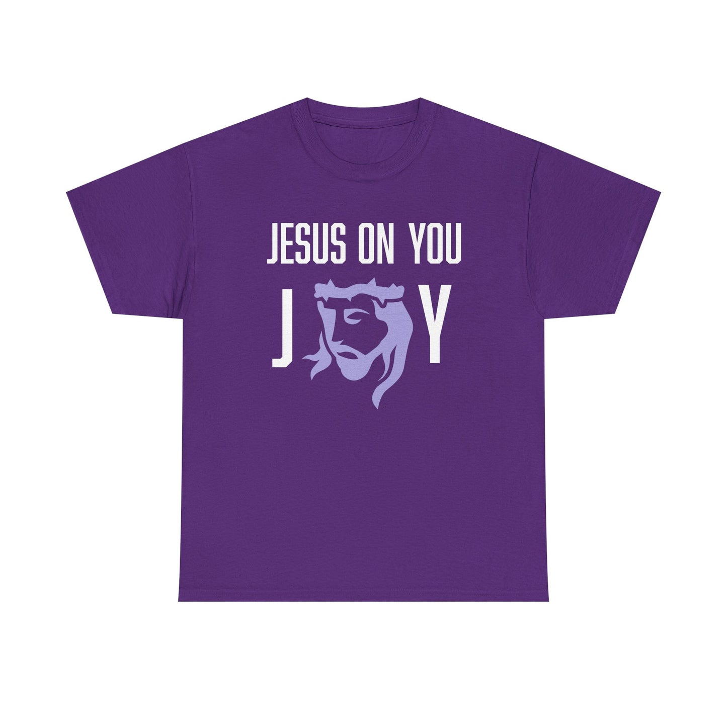 Joy On You Unisex Christian Graphic Tee | Jesus on You Joy Shirt | Faith-Based Gift for Him/Her | Church, Praise, Family Gatherings, Holidays