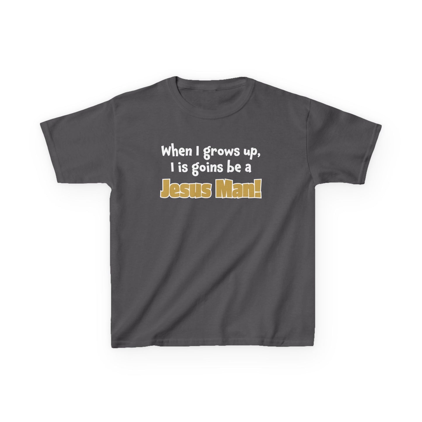 Jesus Man Kids Tee - Inspirational Youth T-Shirt, Christian Apparel, Faith-Based Gift for Boys, Cute Bible Quote Top