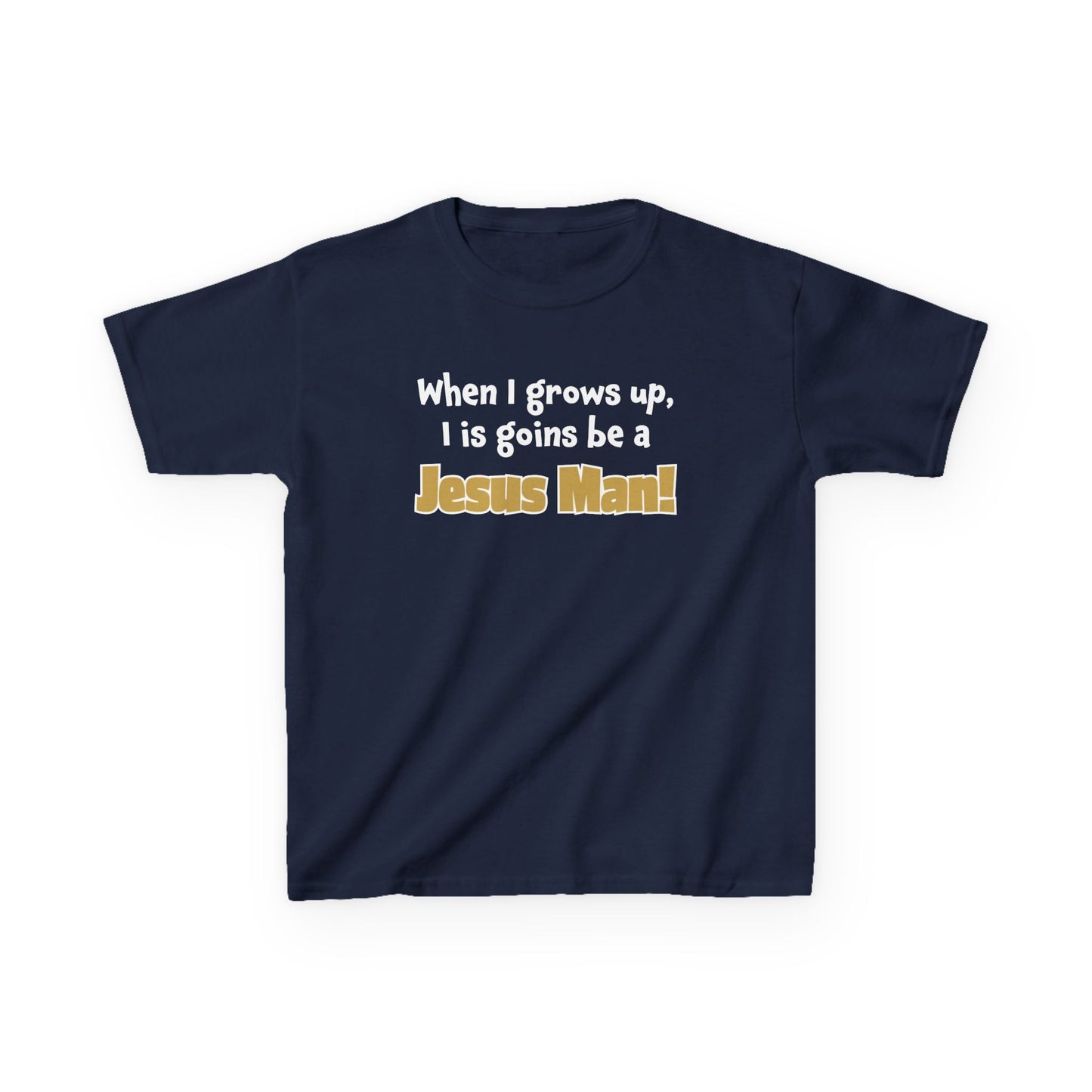 Jesus Man Kids Tee - Inspirational Youth T-Shirt, Christian Apparel, Faith-Based Gift for Boys, Cute Bible Quote Top