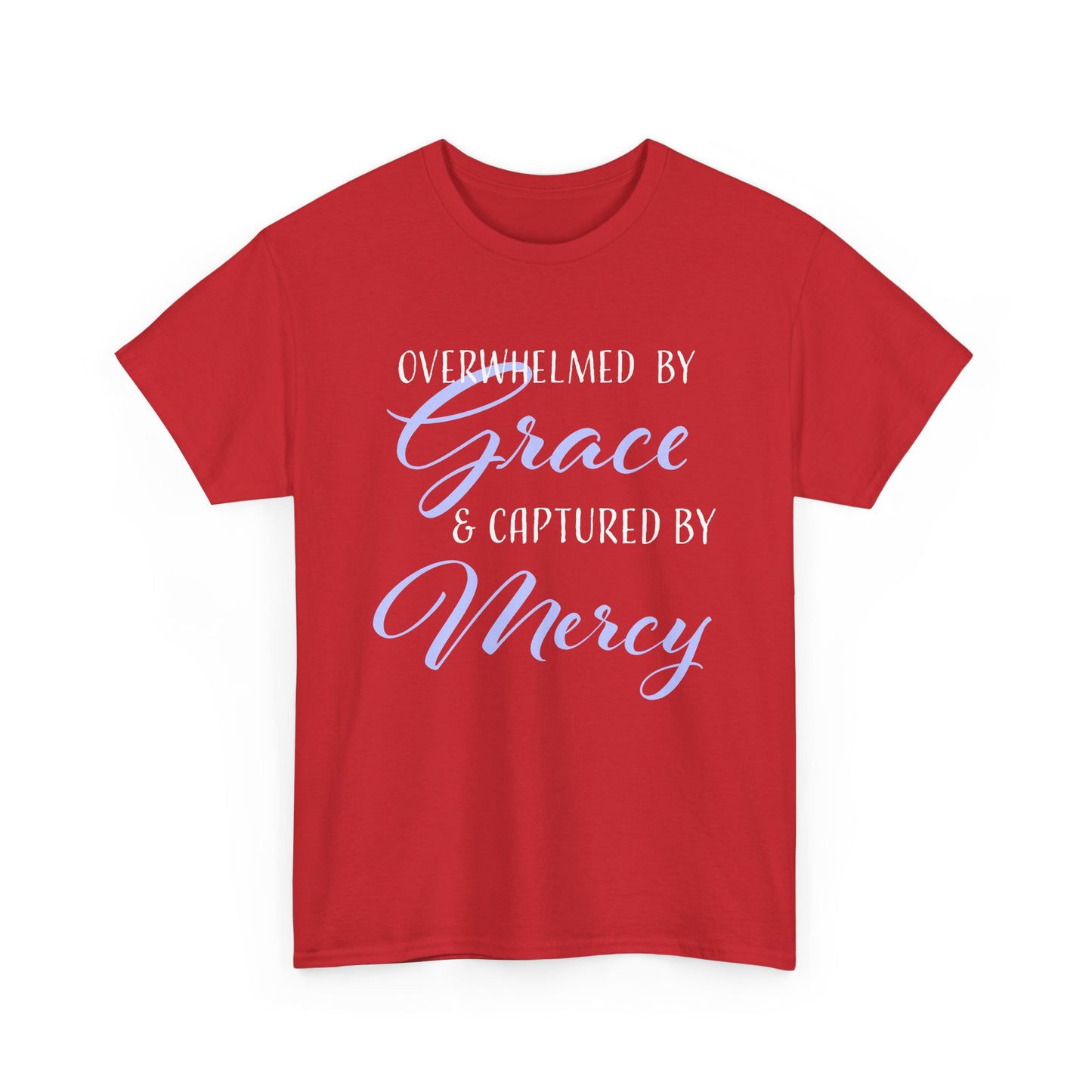 Overwhelmed by Grace Tee, Inspirational T-Shirt, Faith-Based Apparel, Christian Gift, Religious Top, Meaningful Message Shirt