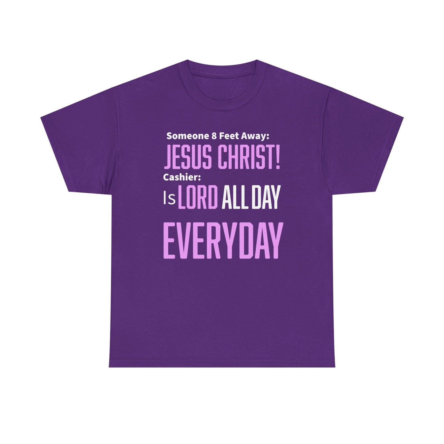Jesus Christ is Lord All Day Unisex Heavy Cotton Tee - Jesus Christ, Christian Apparel, Casual Wear, Everyday Comfort, Religious Novelty Shirt