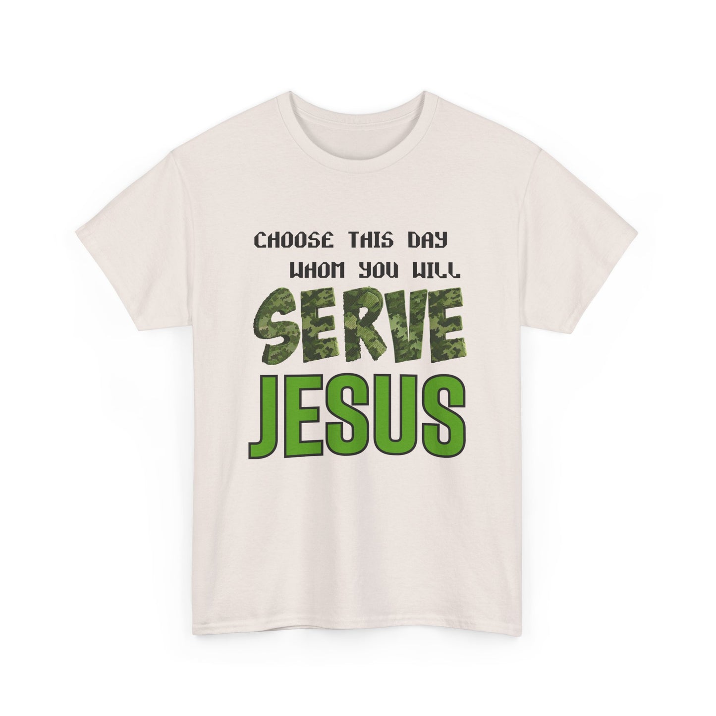 Choose This Day Tee, Christian Apparel, Serve Jesus Shirt, Casual Wear, Inspirational Gift