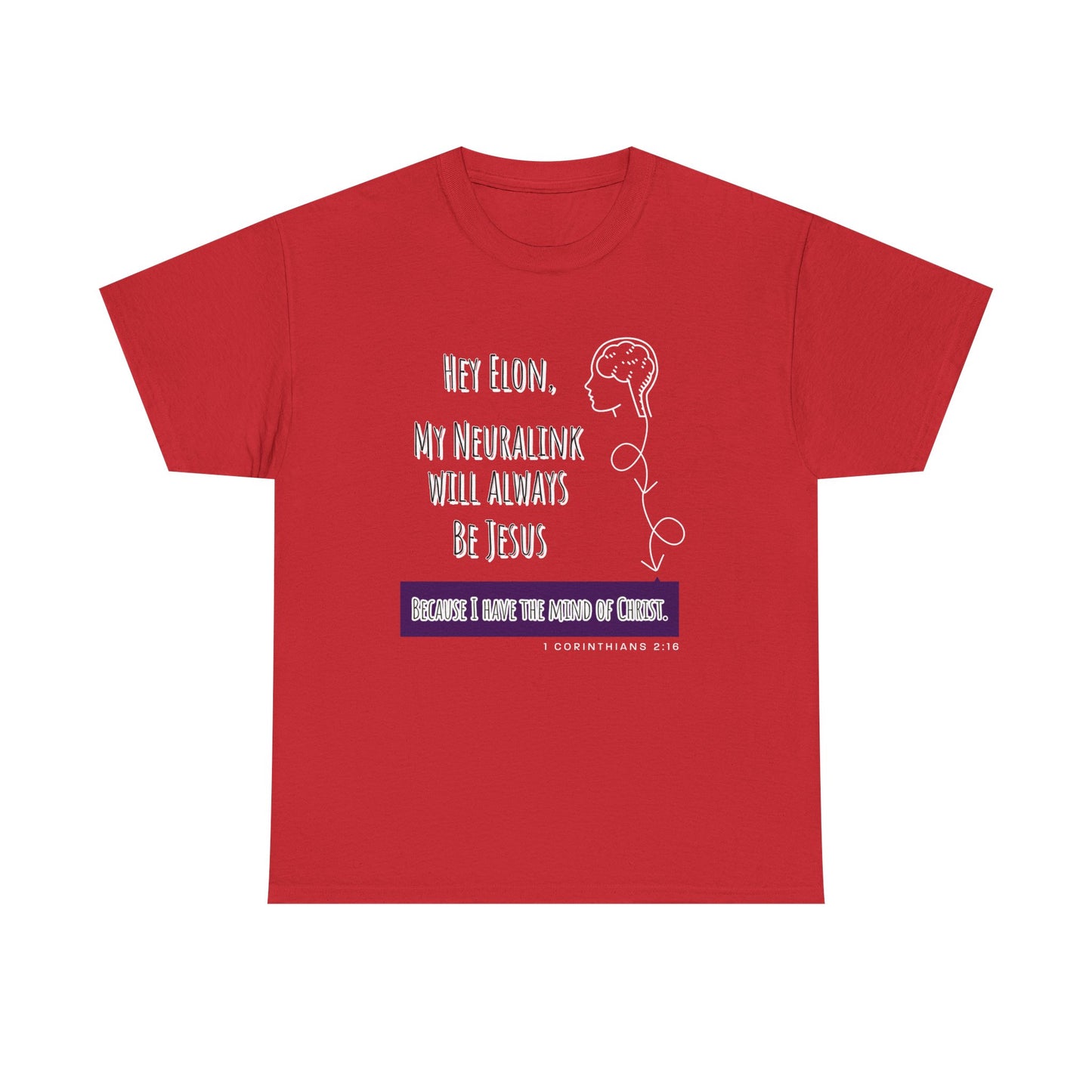 "Hey Elon, My Neuralink" Unisex Heavy Cotton Tee