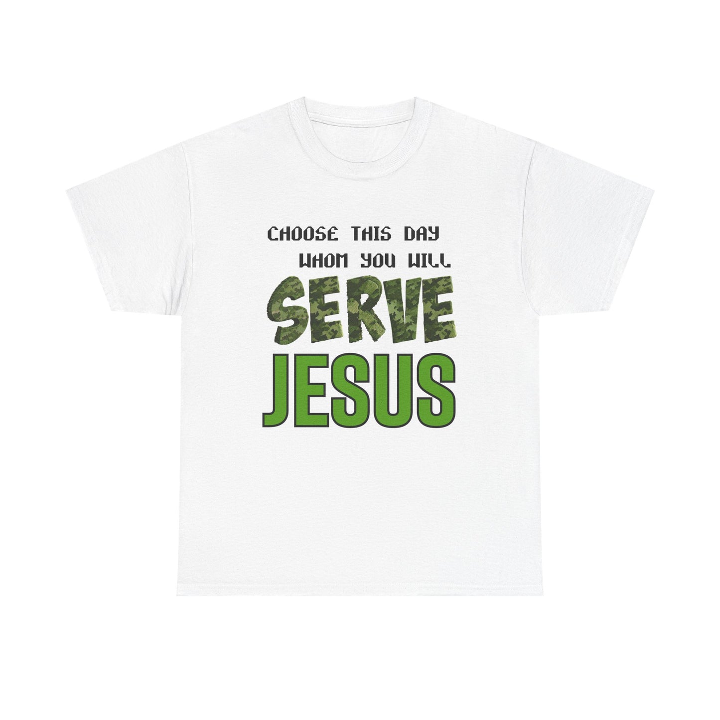 Choose This Day Tee, Christian Apparel, Serve Jesus Shirt, Casual Wear, Inspirational Gift